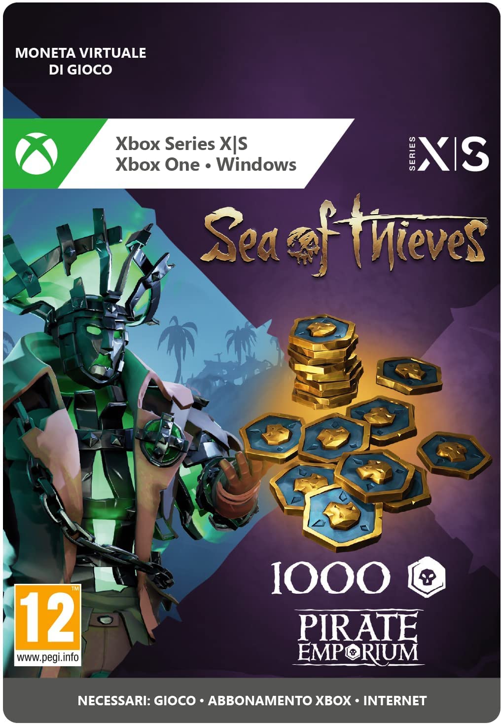 Sea of Thieves Ancient Coin Pack codice 2550 monete Xbox