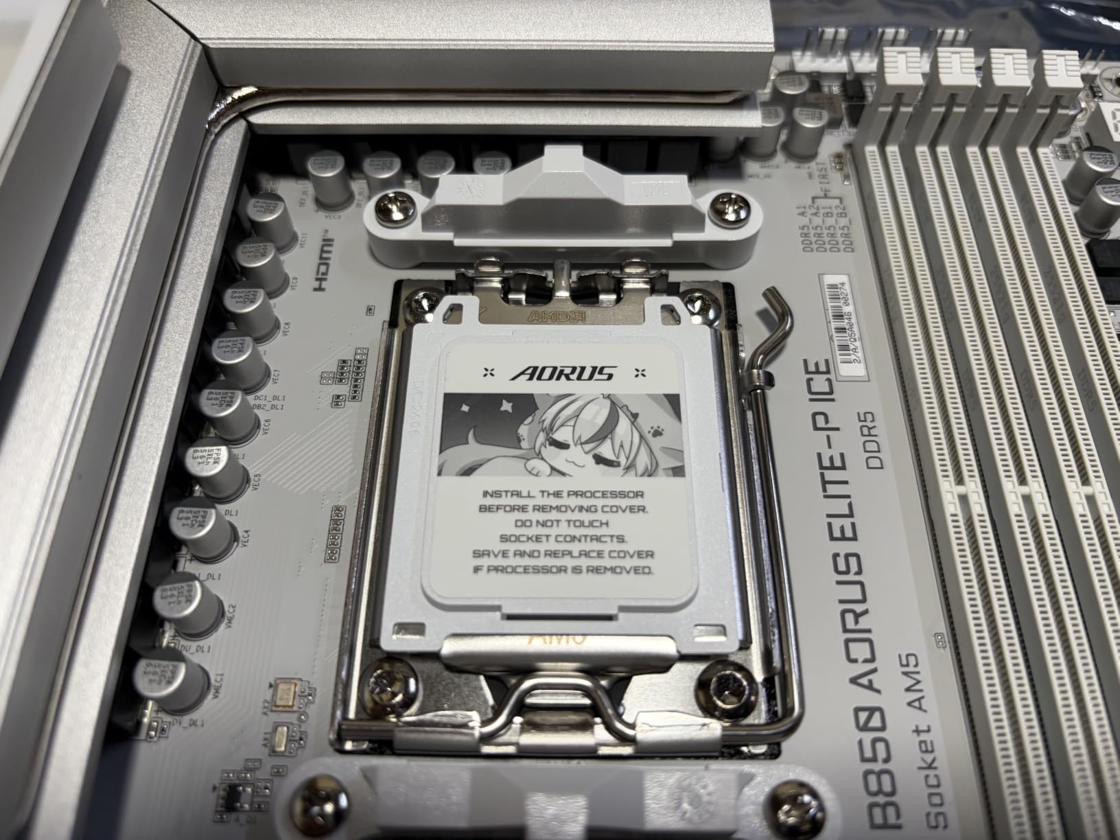 Gigabyte B850 Aorus Elite-P Ice scheda madre AM5 bianca