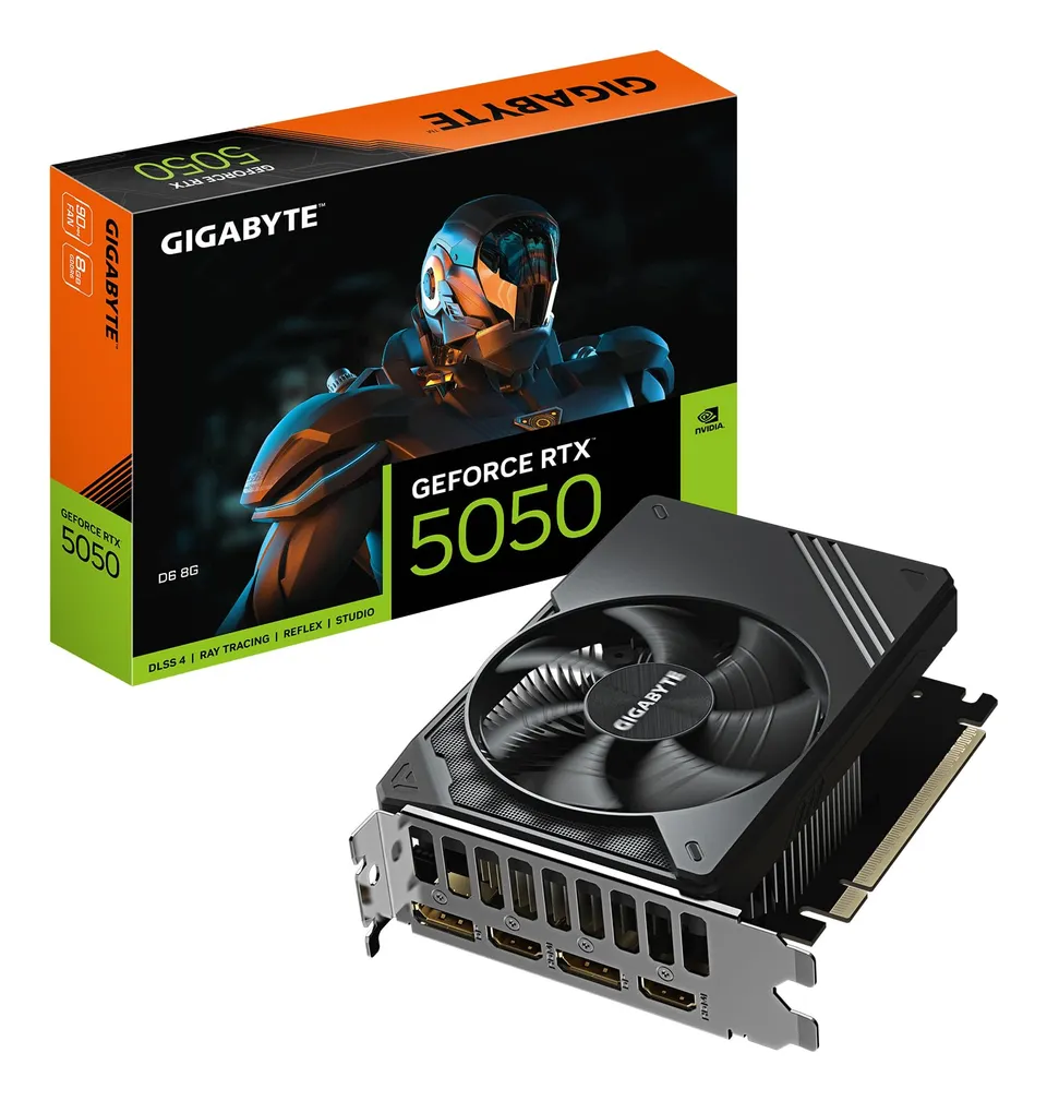 Gigabyte RTX 5050 D6 8G scheda video 8GB DLSS 4 compatta