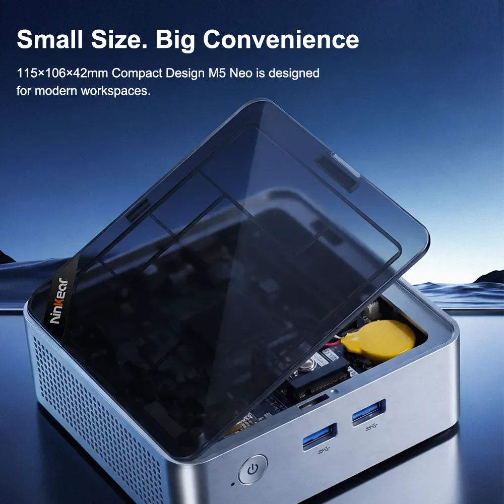 Ninkear M5 Neo 5405U mini PC 8GB 256GB SSD silenzioso