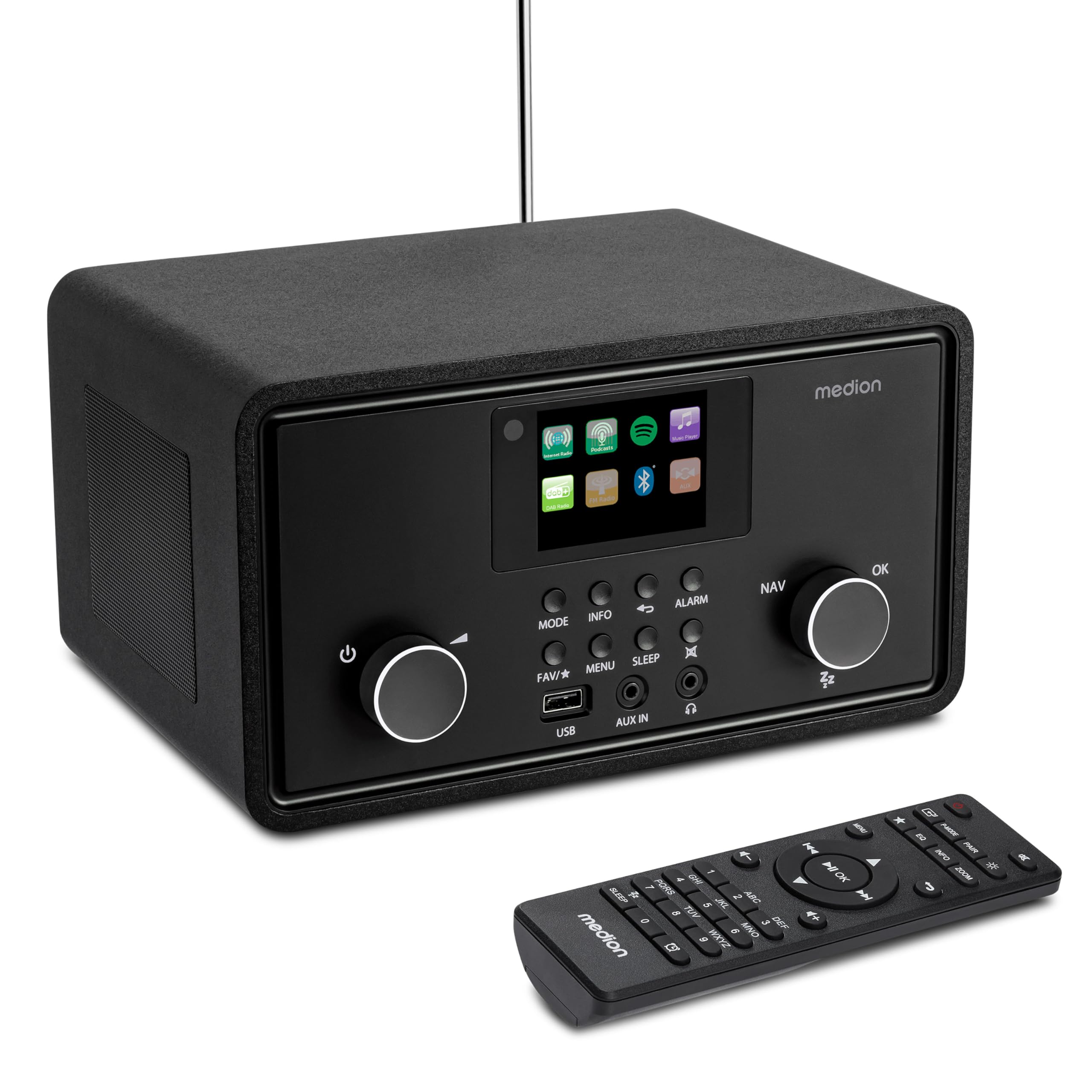 MEDION Life P85027 radio internet DAB+ nero Bluetooth