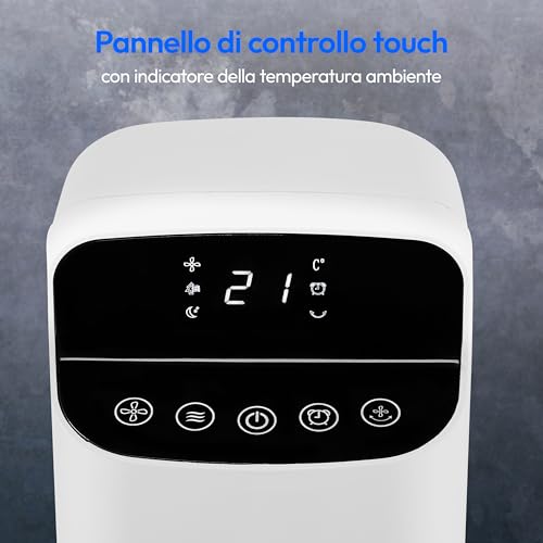 MEDION P15 TF Ventilatore a Torre 45W Bianco con Telecomando