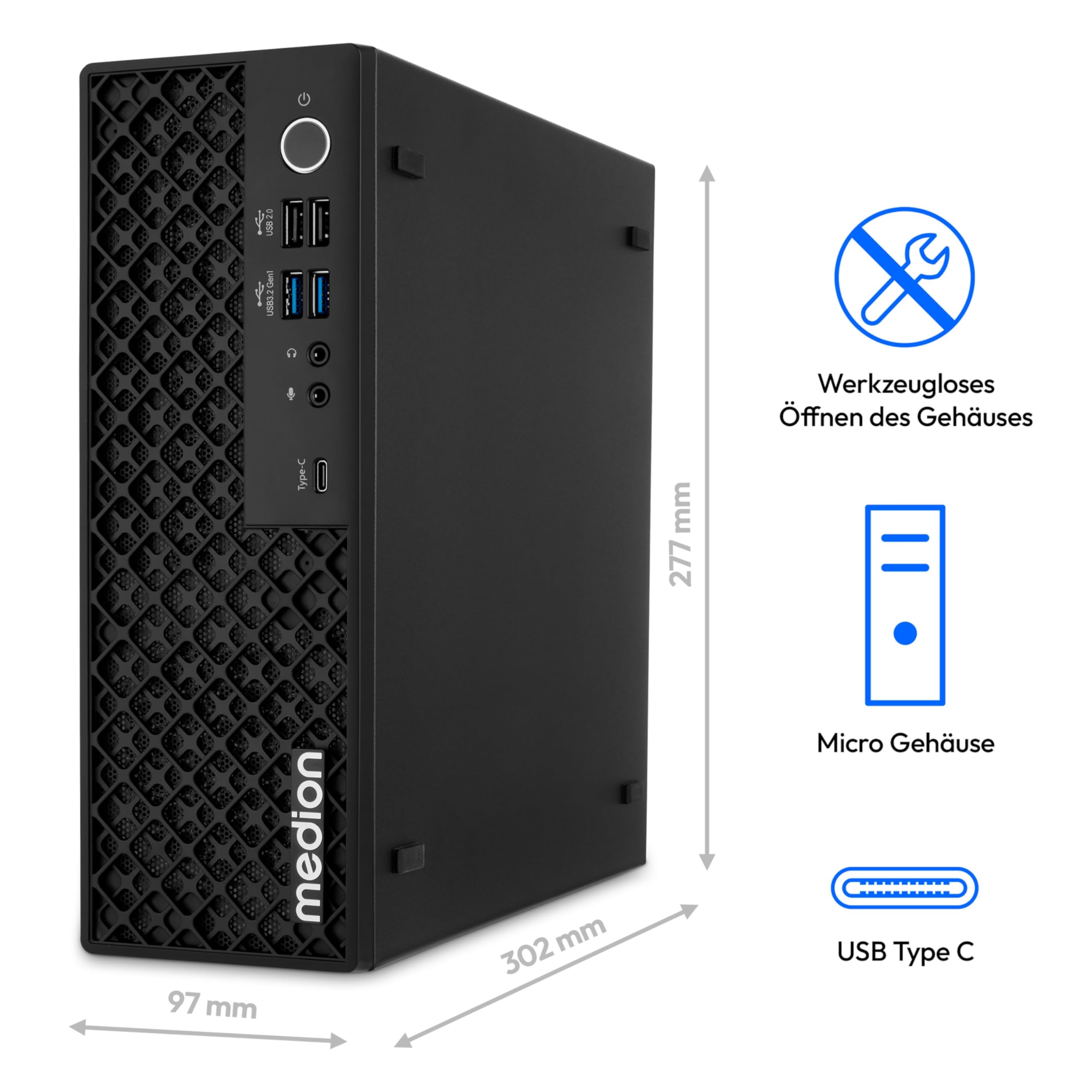 MEDION Picoworx T80 III 10025964 Mini PC Ultra 7 258V 32GB 1TB
