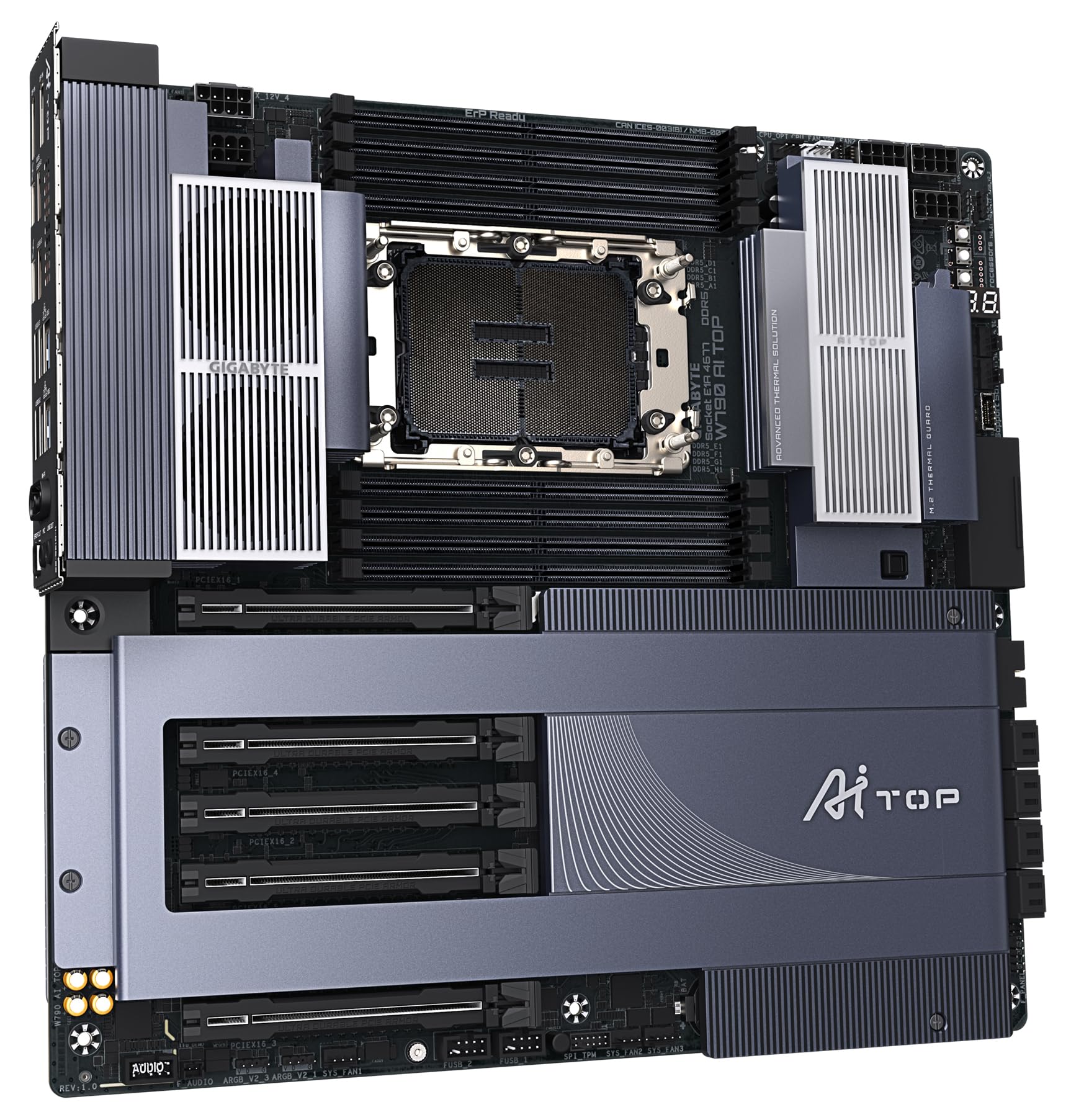 GIGABYTE AI TOP W790 scheda madre Xeon DDR5 Wi-Fi 7