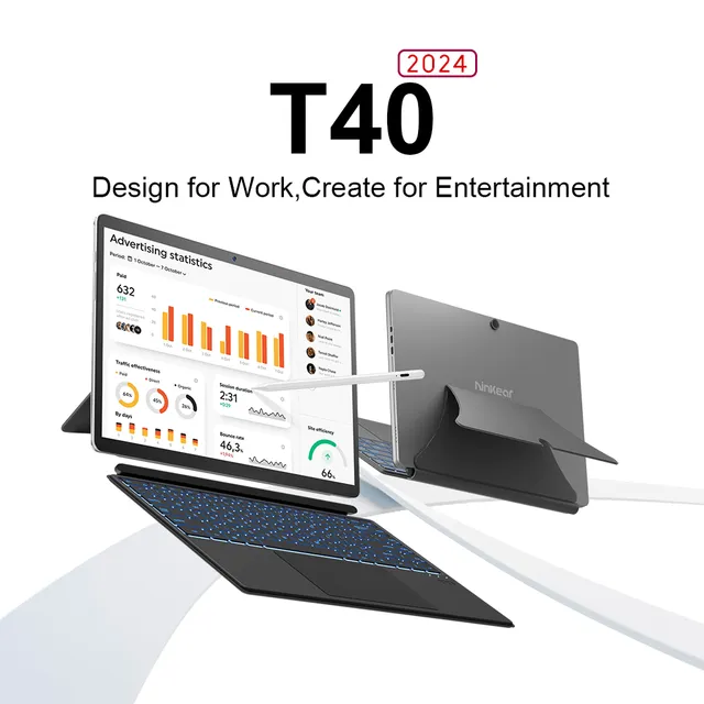 Ninkear T40 2-in-1 tablet laptop 14" N100 16GB/512GB