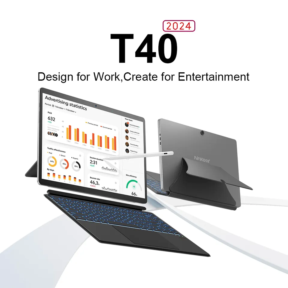 Ninkear T40 2-in-1 tablet laptop 14" N100 16GB/512GB