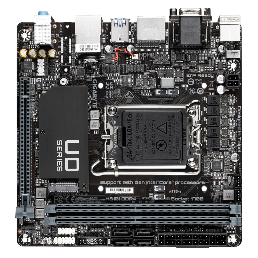 GIGABYTE H610I DDR4 scheda madre mini-ITX LGA1700