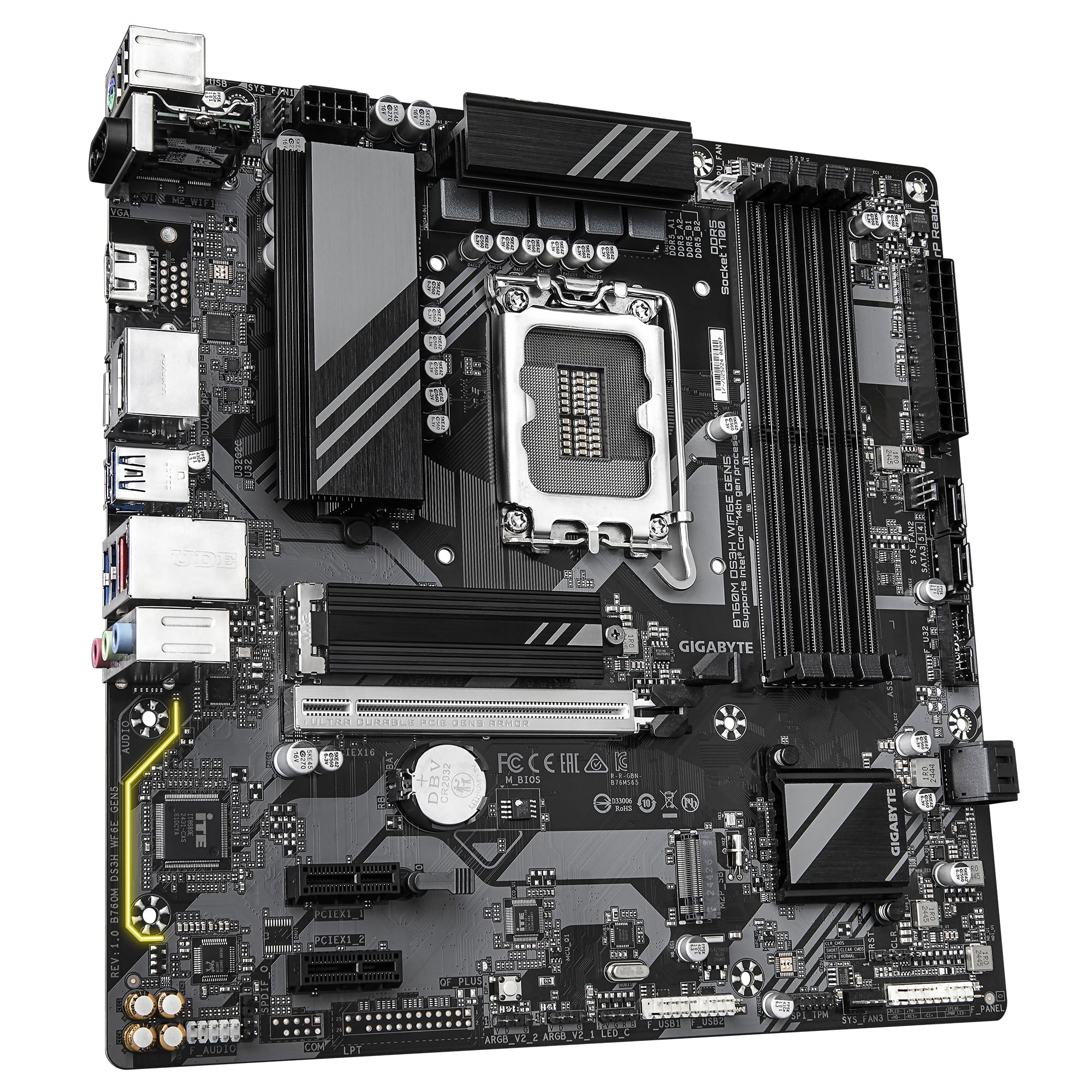 GIGABYTE B760M DS3H WIFI6E GEN5 scheda madre DDR5