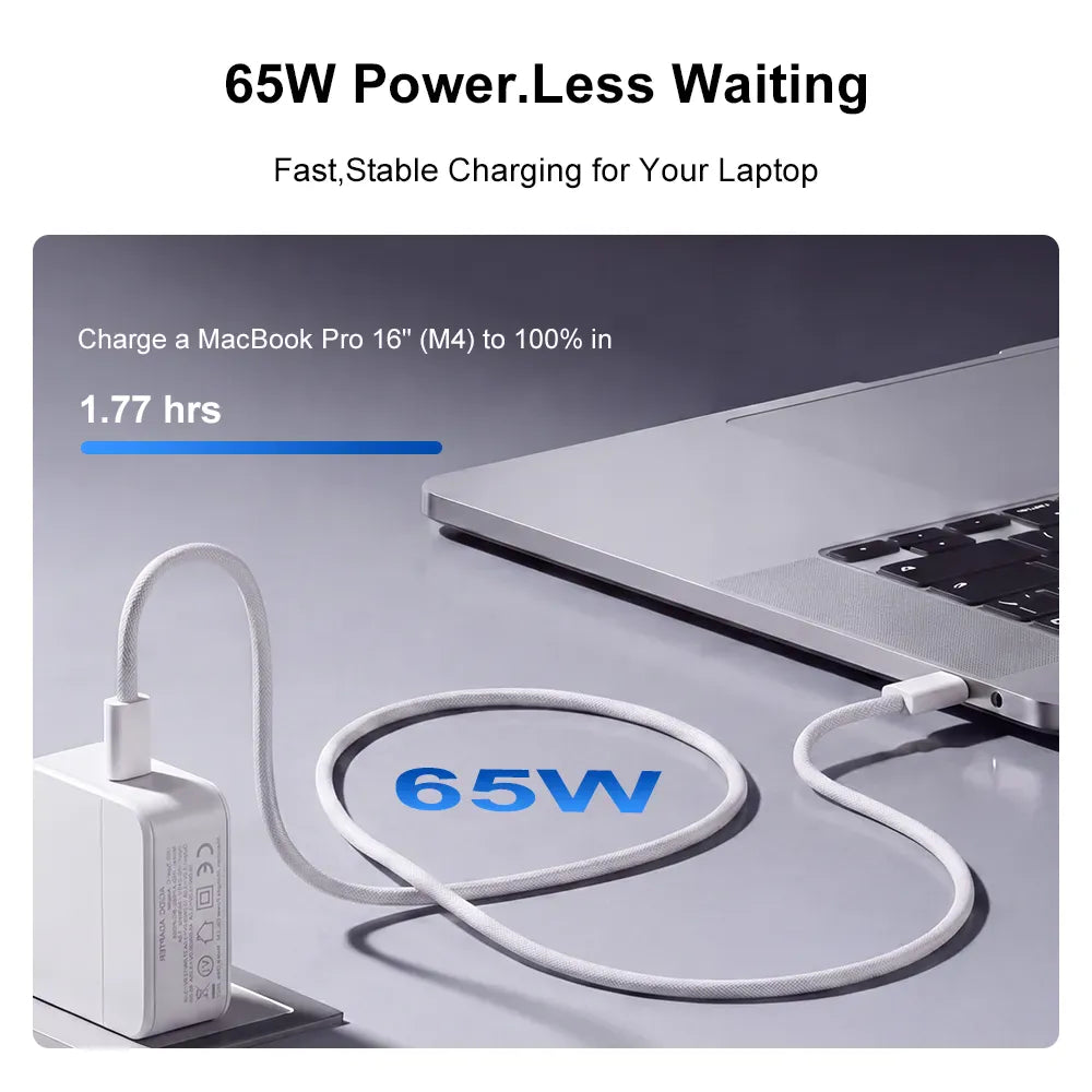 Ninkear 65W caricabatterie USB-C laptop smartphone spina EU