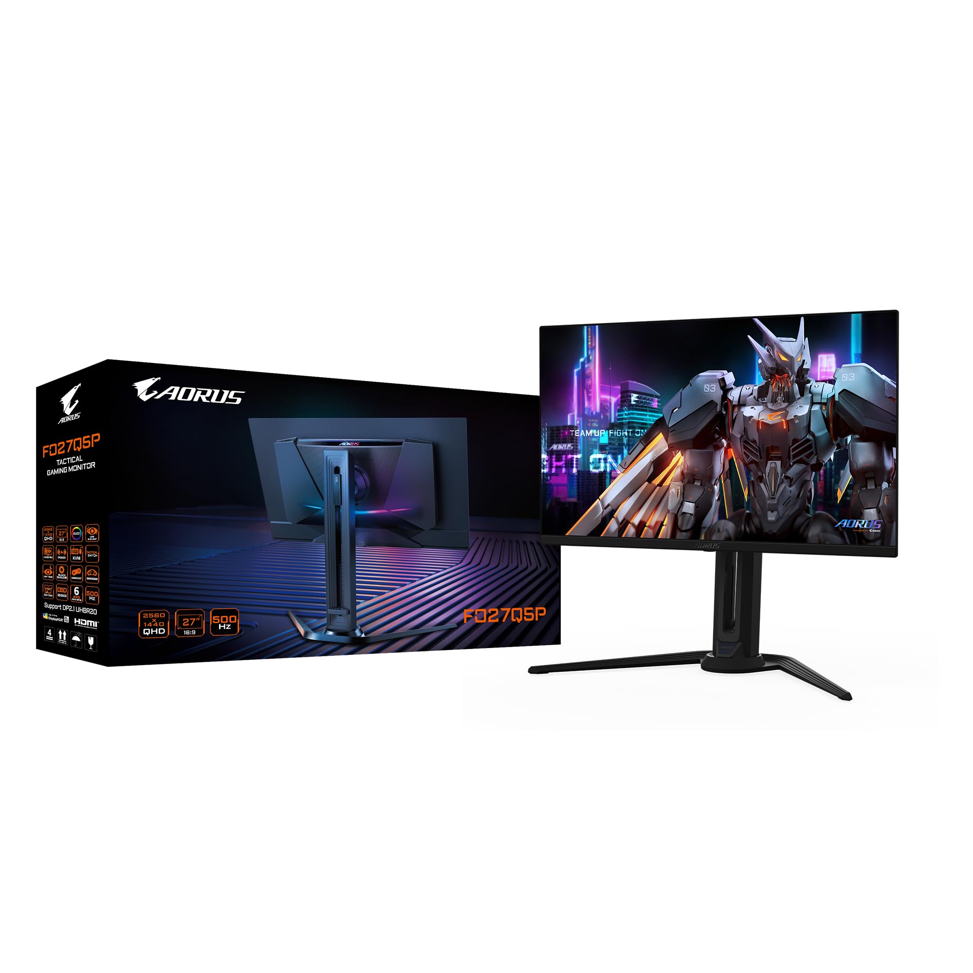 GIGABYTE AORUS FO27Q5P monitor gaming OLED 27" QHD 500Hz