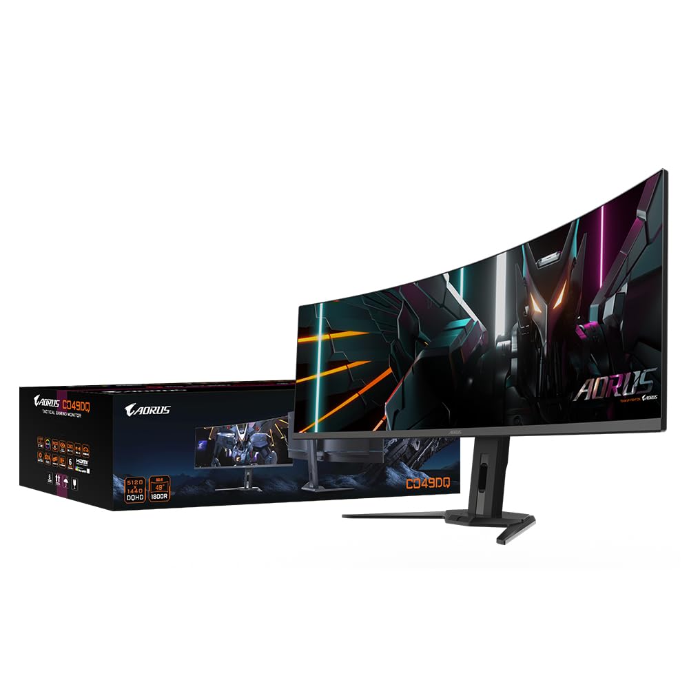 Gigabyte Aorus CO49DQ monitor curvo 49 pollici OLED 144Hz