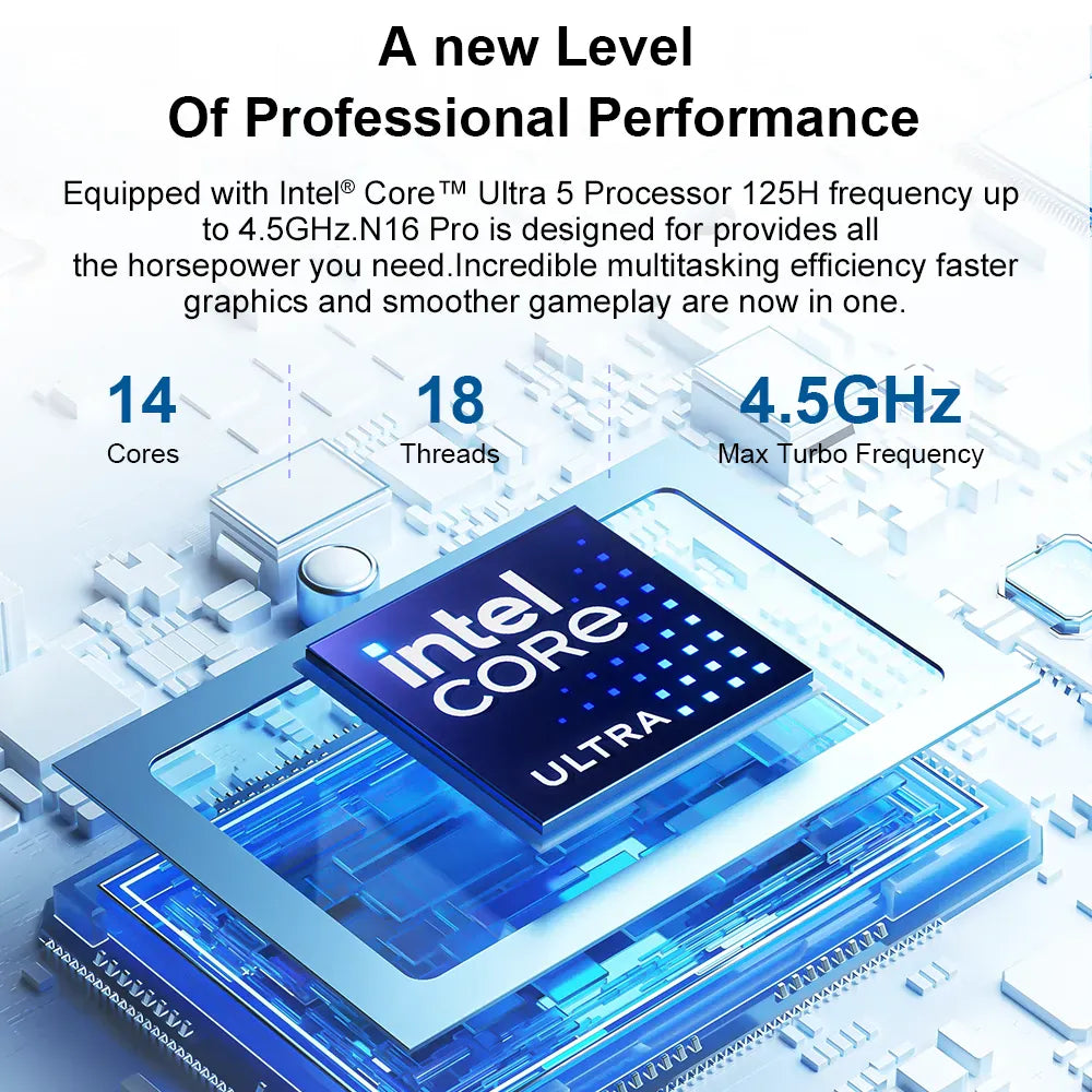 Ninkear N16 Pro Notebook Ultra 5 125H per Lavoro