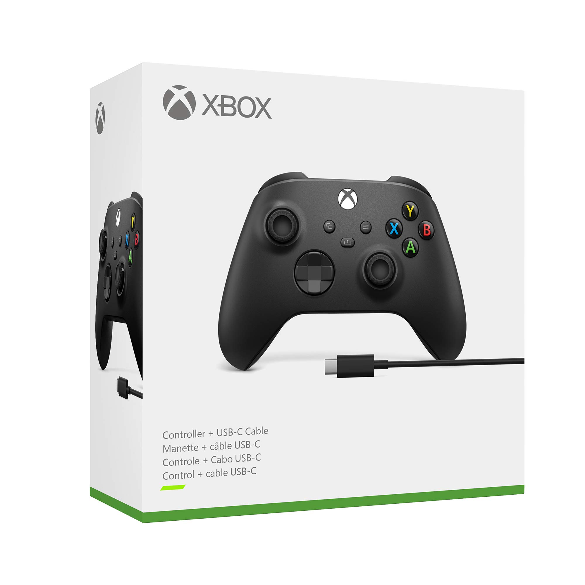 Xbox Wireless Controller Carbon Black + cavo USB-C