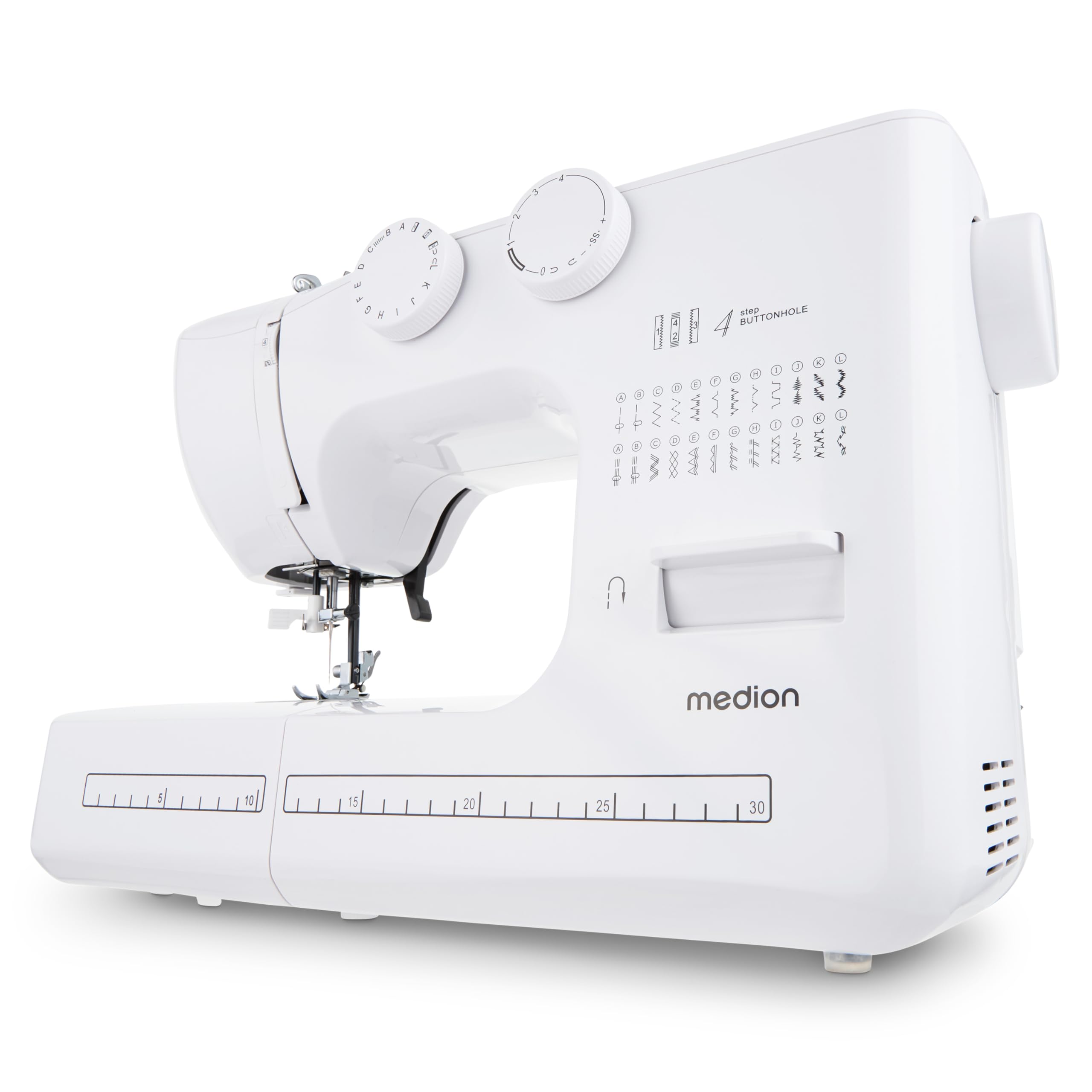 MEDION SM60 macchina per cucire braccio libero bianca 60 punti