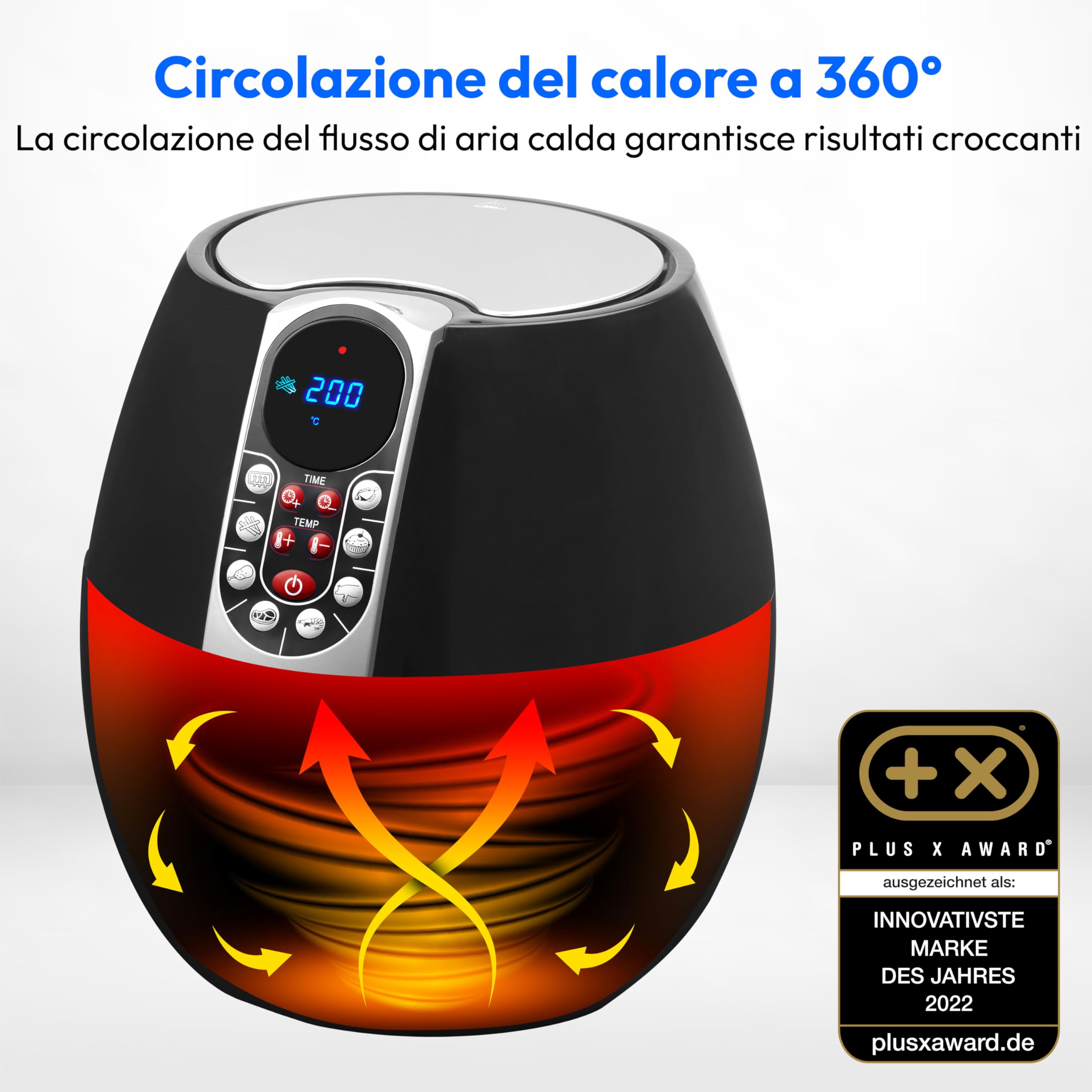 MEDION E10 S MD 17320 friggitrice ad aria 4L 1500W