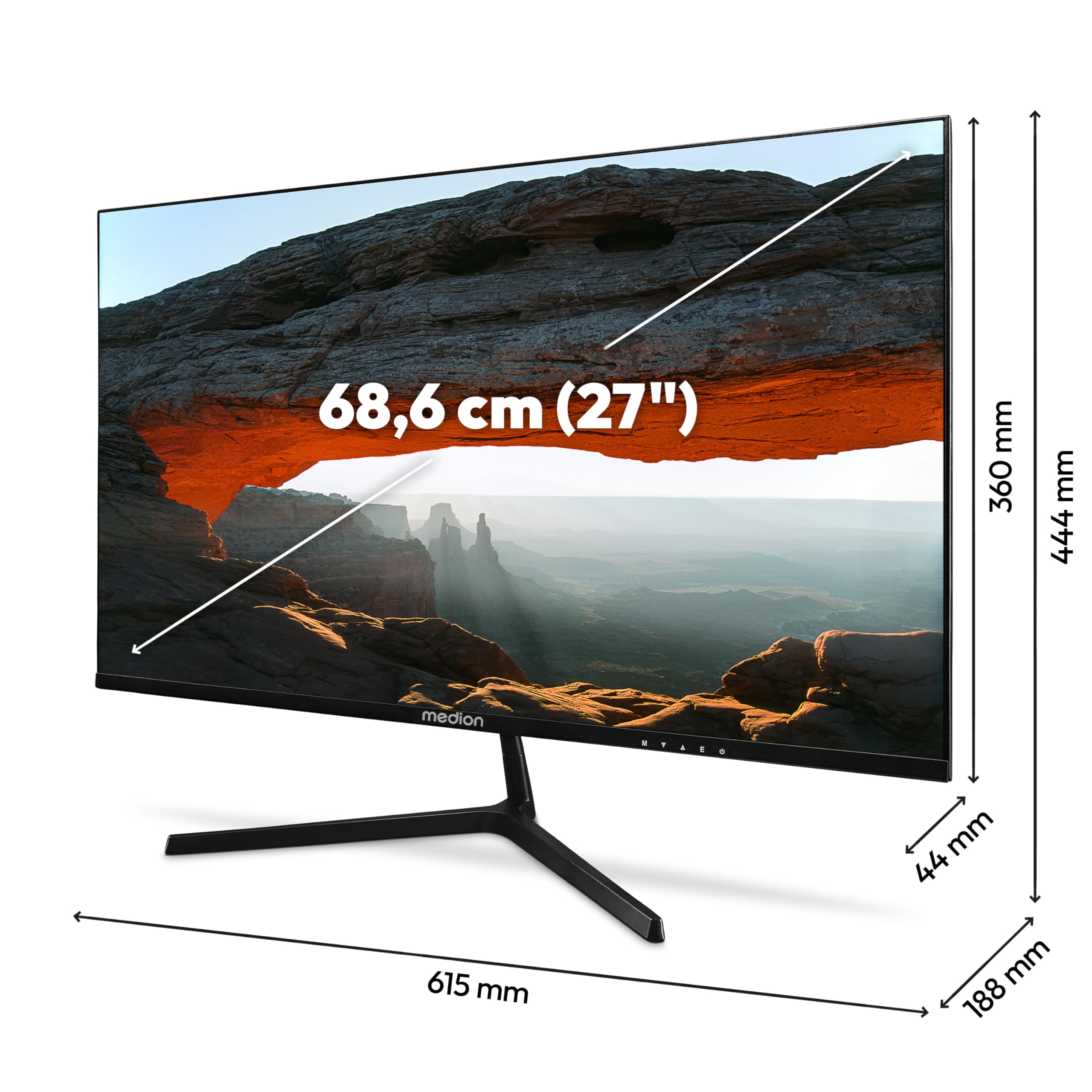 MEDION P52726 MD20154 Monitor 27" Full HD Nero HDR