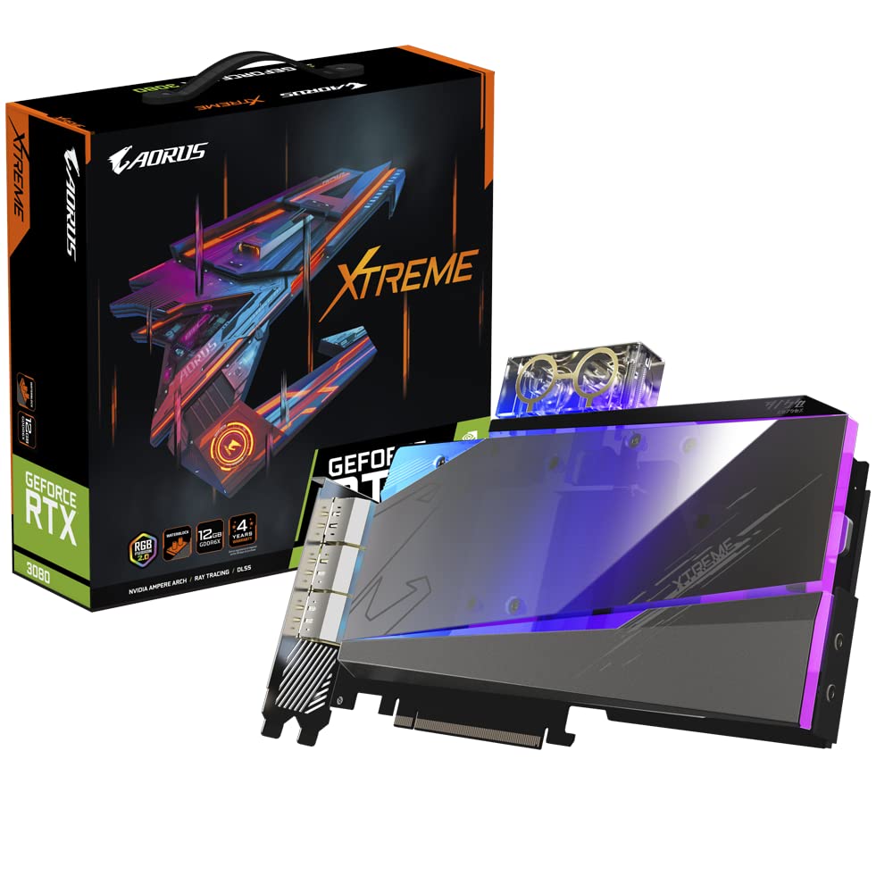 GIGABYTE AORUS RTX 3080 Xtreme Waterforce WB 12G GDDR6X