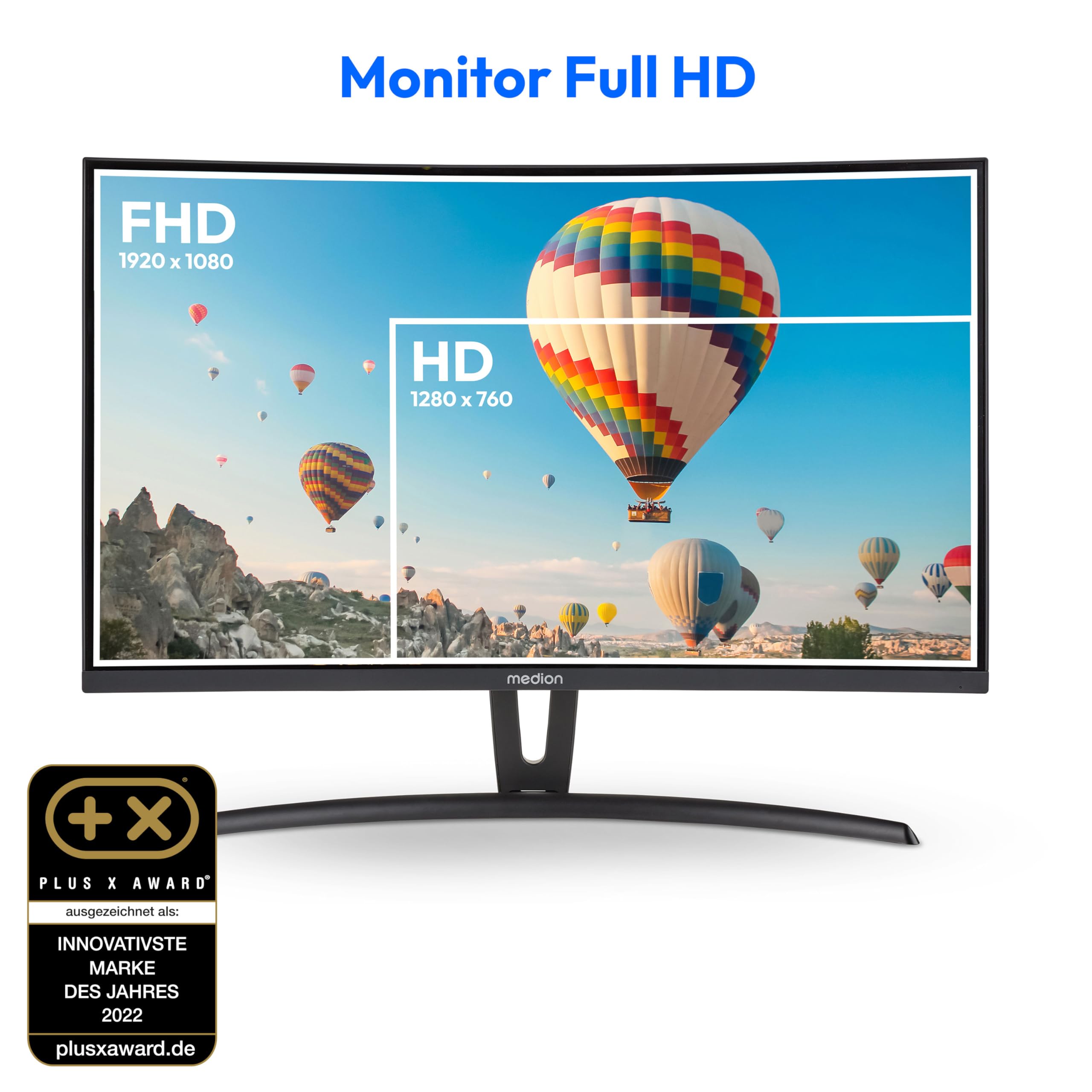 Medion P52720 MD 22020 monitor curvo 27" Full HD HDMI