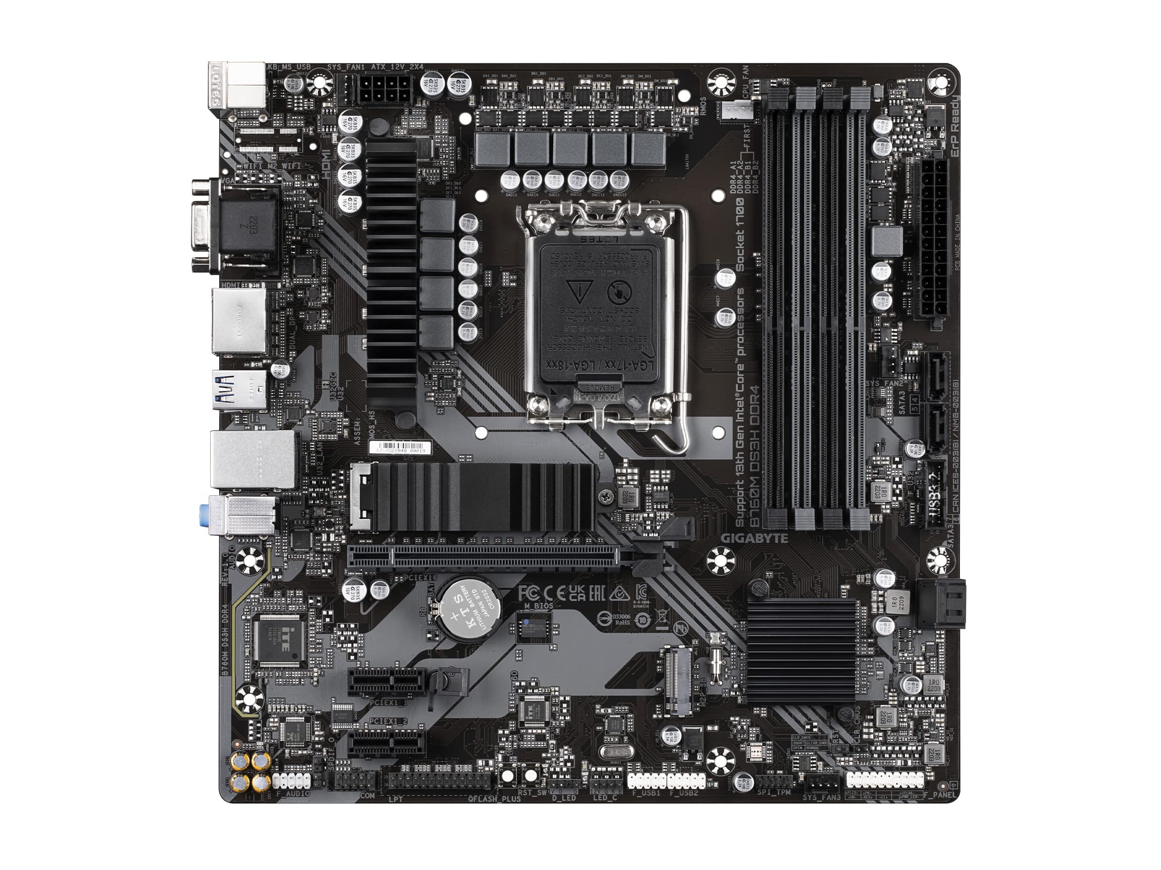 GIGABYTE B760M DS3H DDR4 scheda madre LGA 1700
