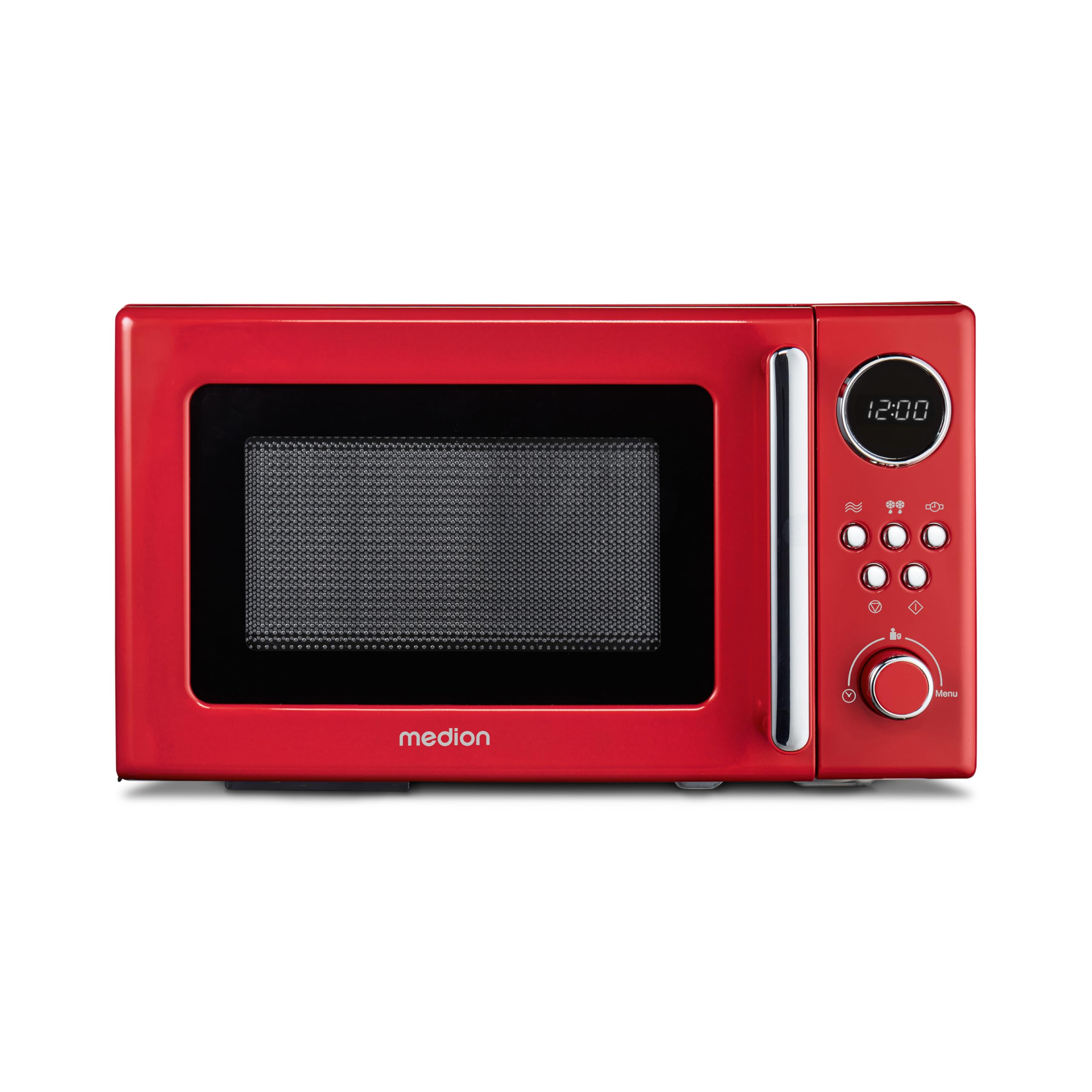MEDION Retro Microonde 20 Litri 800W Rosso scongelamento