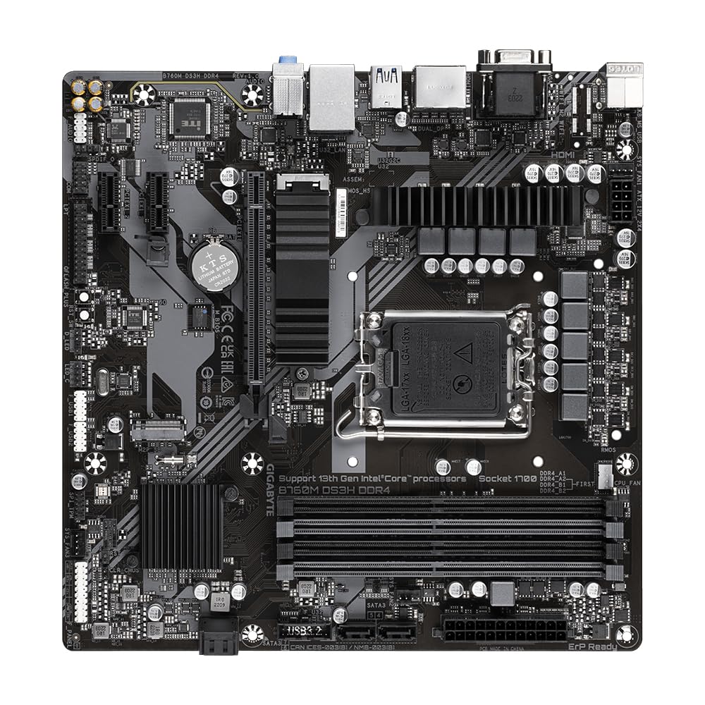 GIGABYTE B760M DS3H DDR4 scheda madre LGA 1700