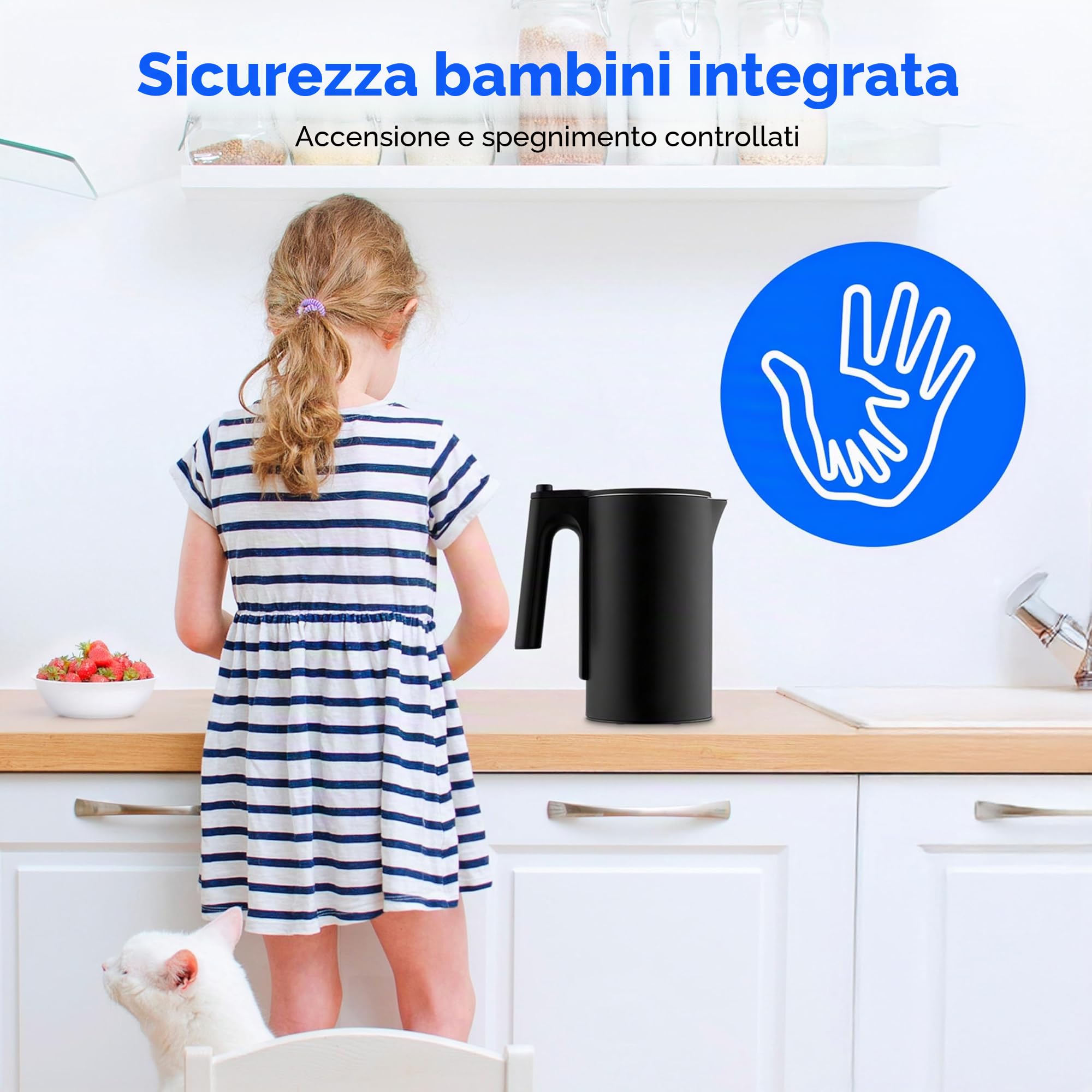Medion Life MD12106 bollitore elettrico 1,5 L nero digitale