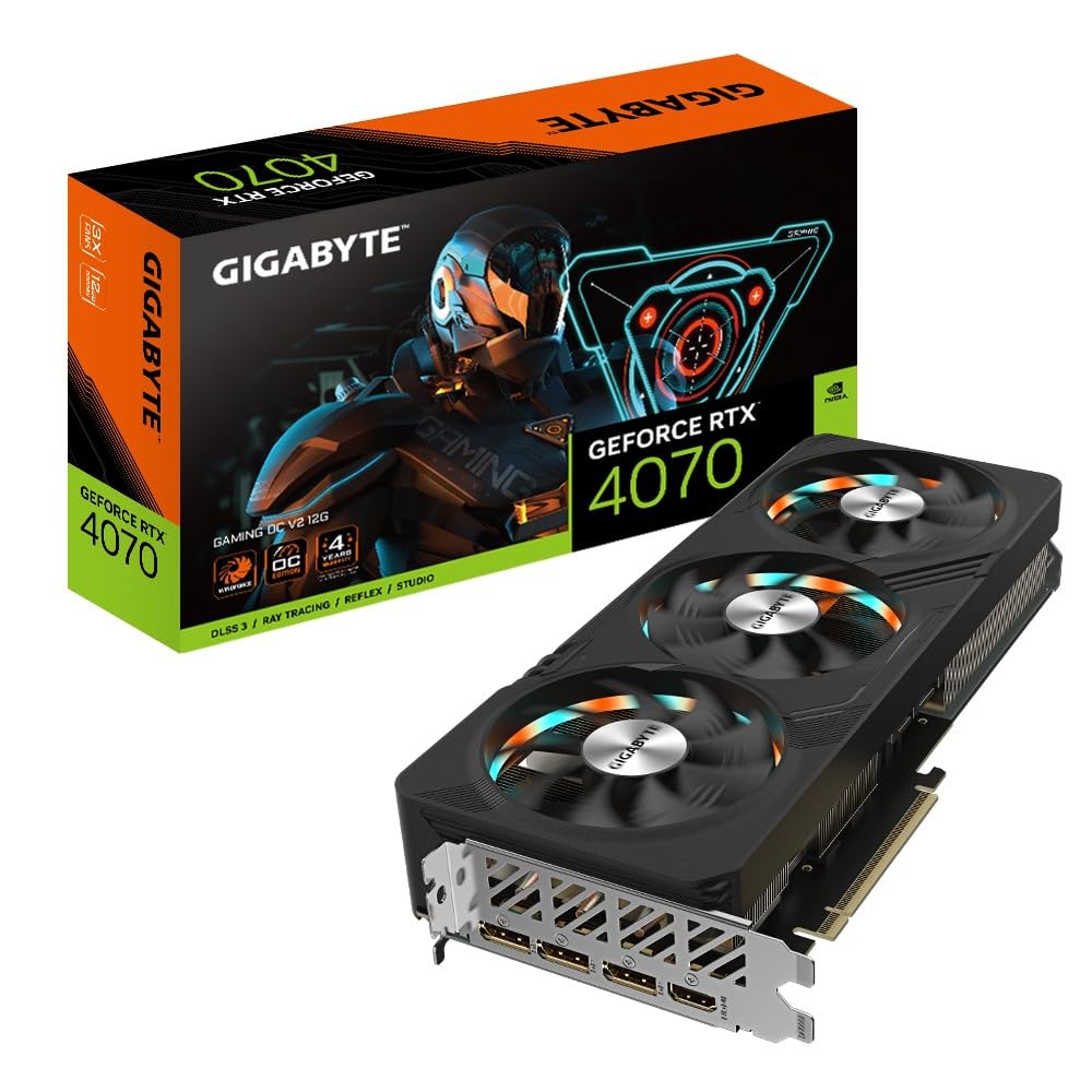 GIGABYTE RTX 4070 Gaming OC V2 Scheda Video 12GB