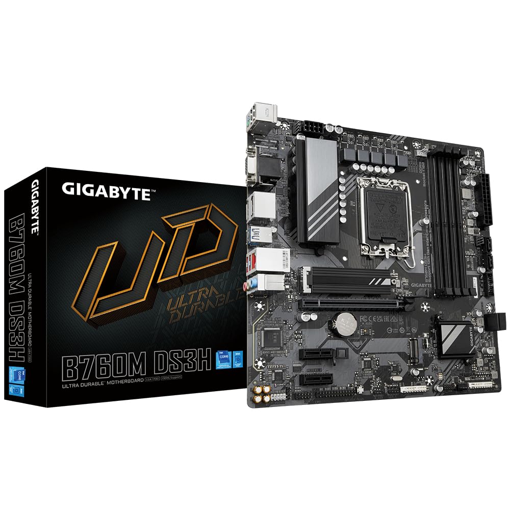 GIGABYTE B760M DS3H scheda madre DDR5 LGA 1700
