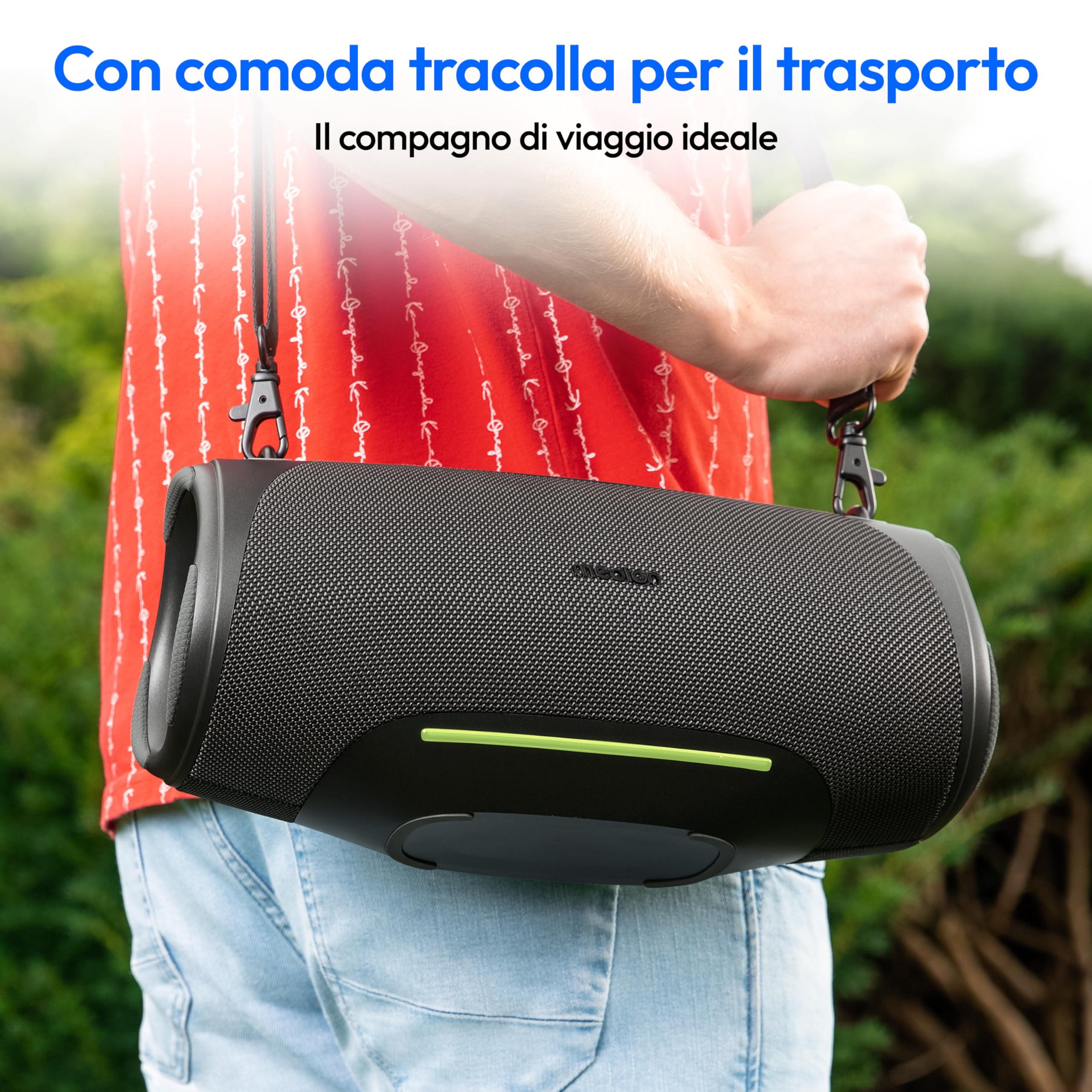 Medion Life P61762 altoparlante Bluetooth antracite IPX7 50W