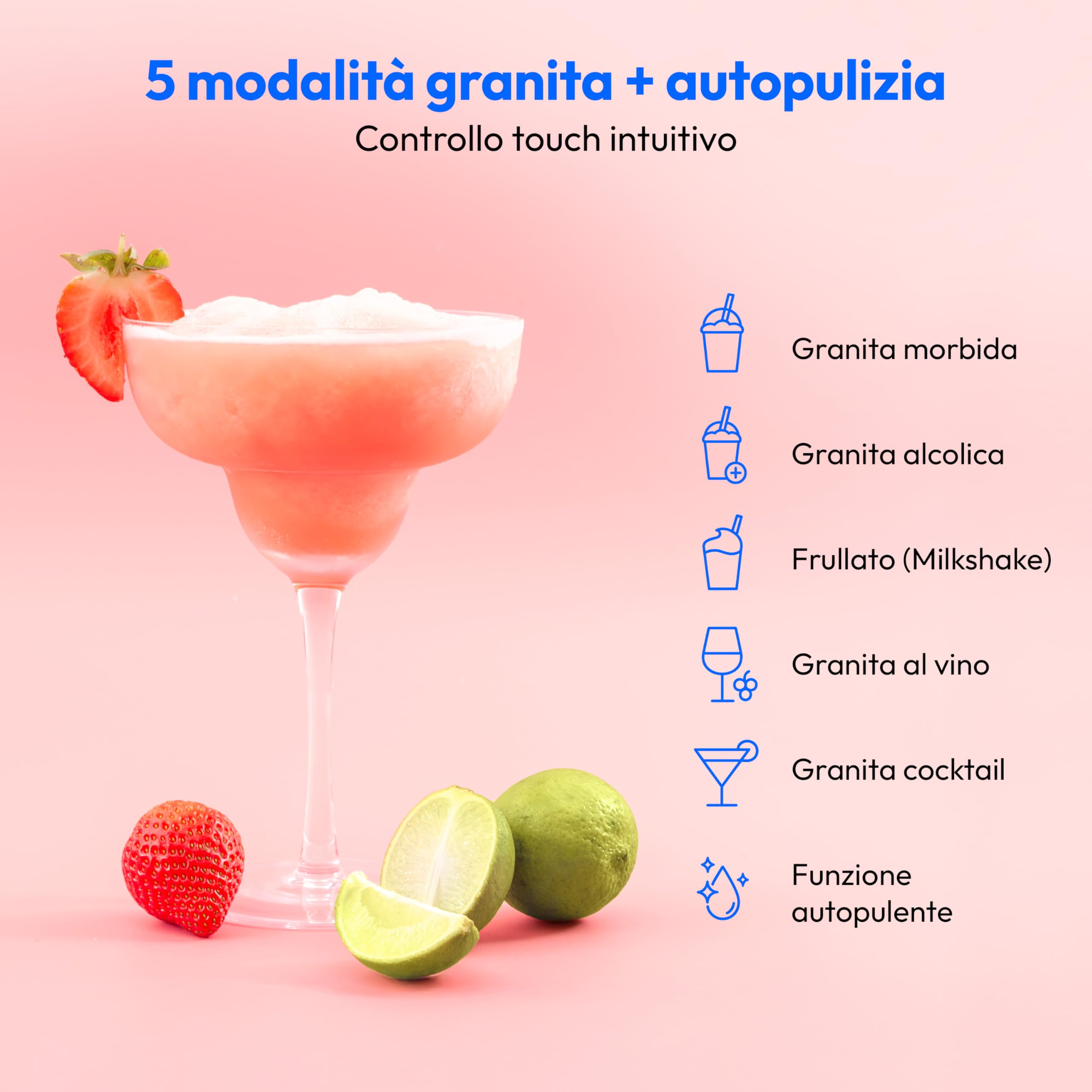 Medion MD12090 Macchina Granita 2,6L Argento 5 Programmi
