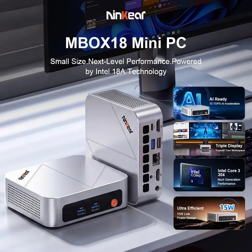 Ninkear MBOX18 Mini PC Core 3 304 12GB 512GB