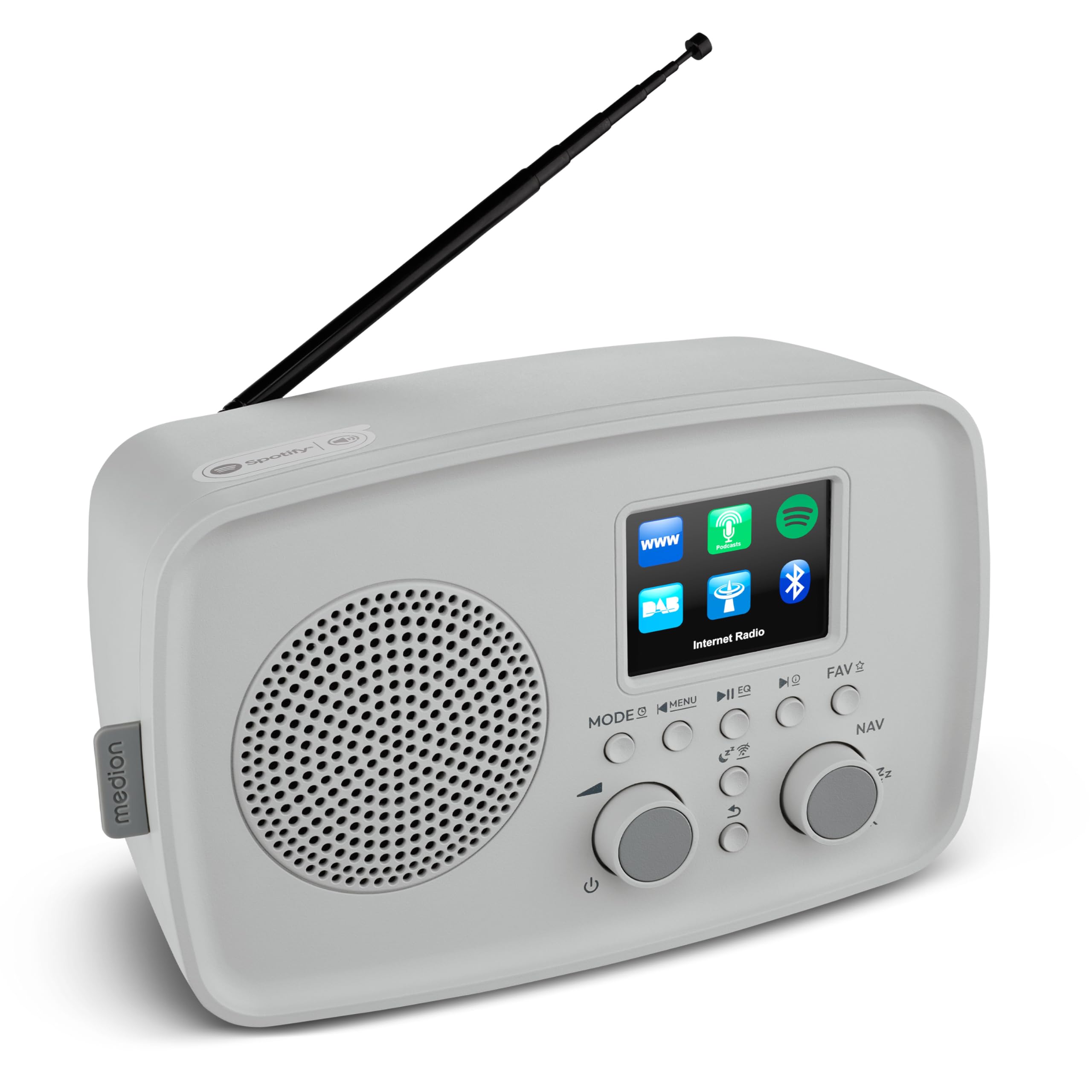 Medion IRE-1 radio internet DAB+ grigia Bluetooth