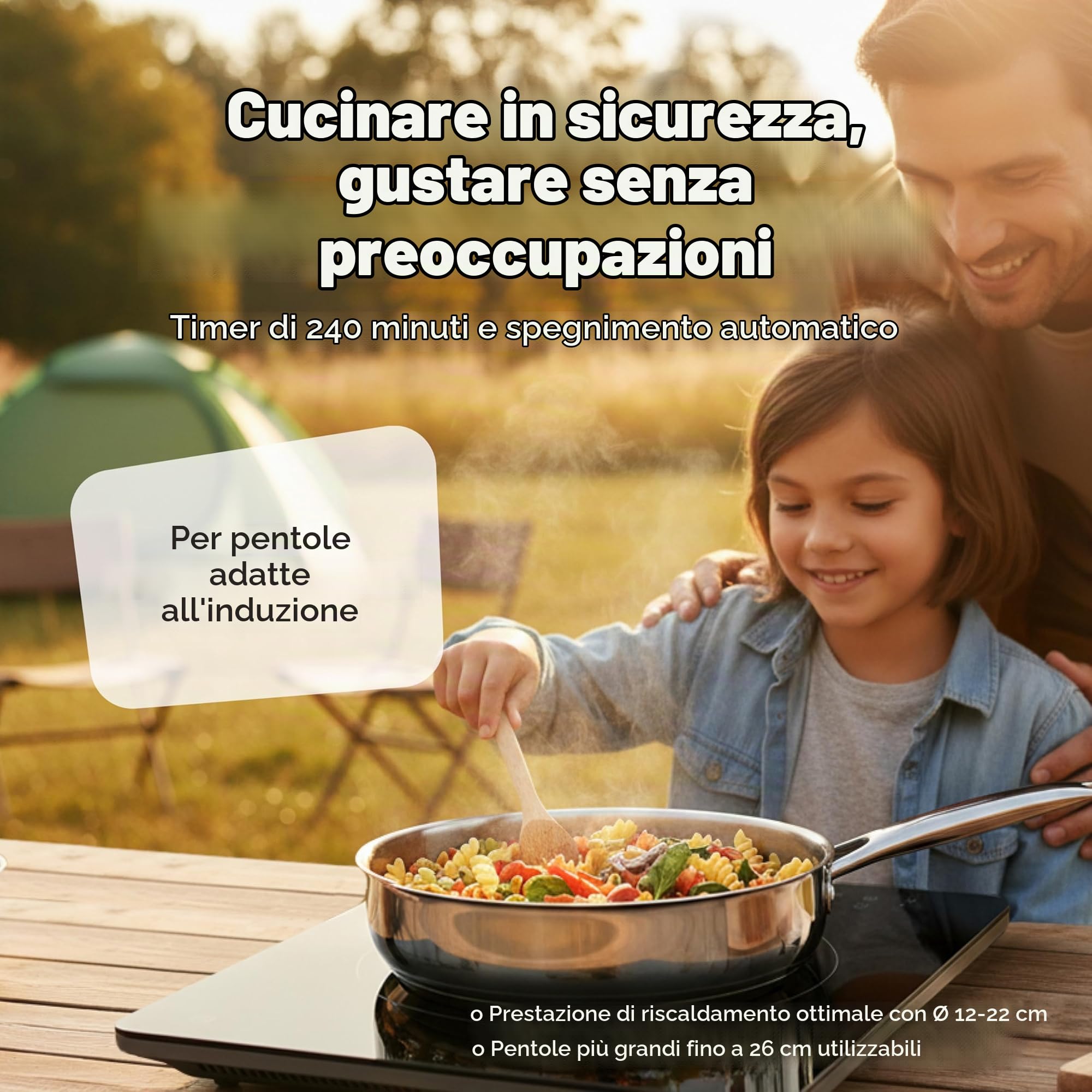 MEDION IC10S piastra induzione singola 2100W touch