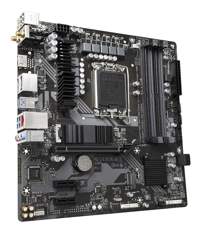 Gigabyte B760M DS3H AX scheda madre LGA1700 DDR4 Wi-Fi 6E