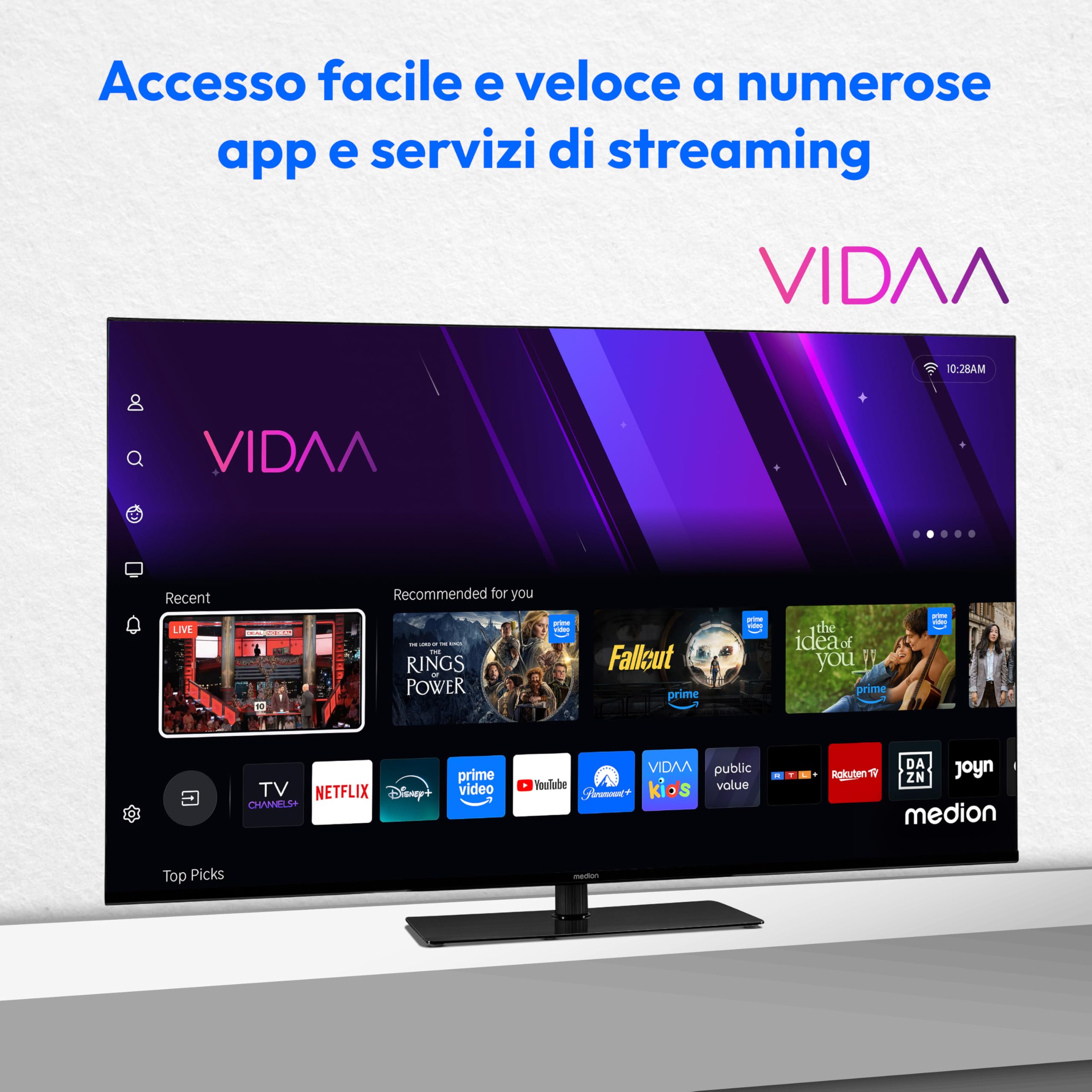 MEDION MD843300 Smart TV 43 pollici 4K Dolby Vision VIDAA