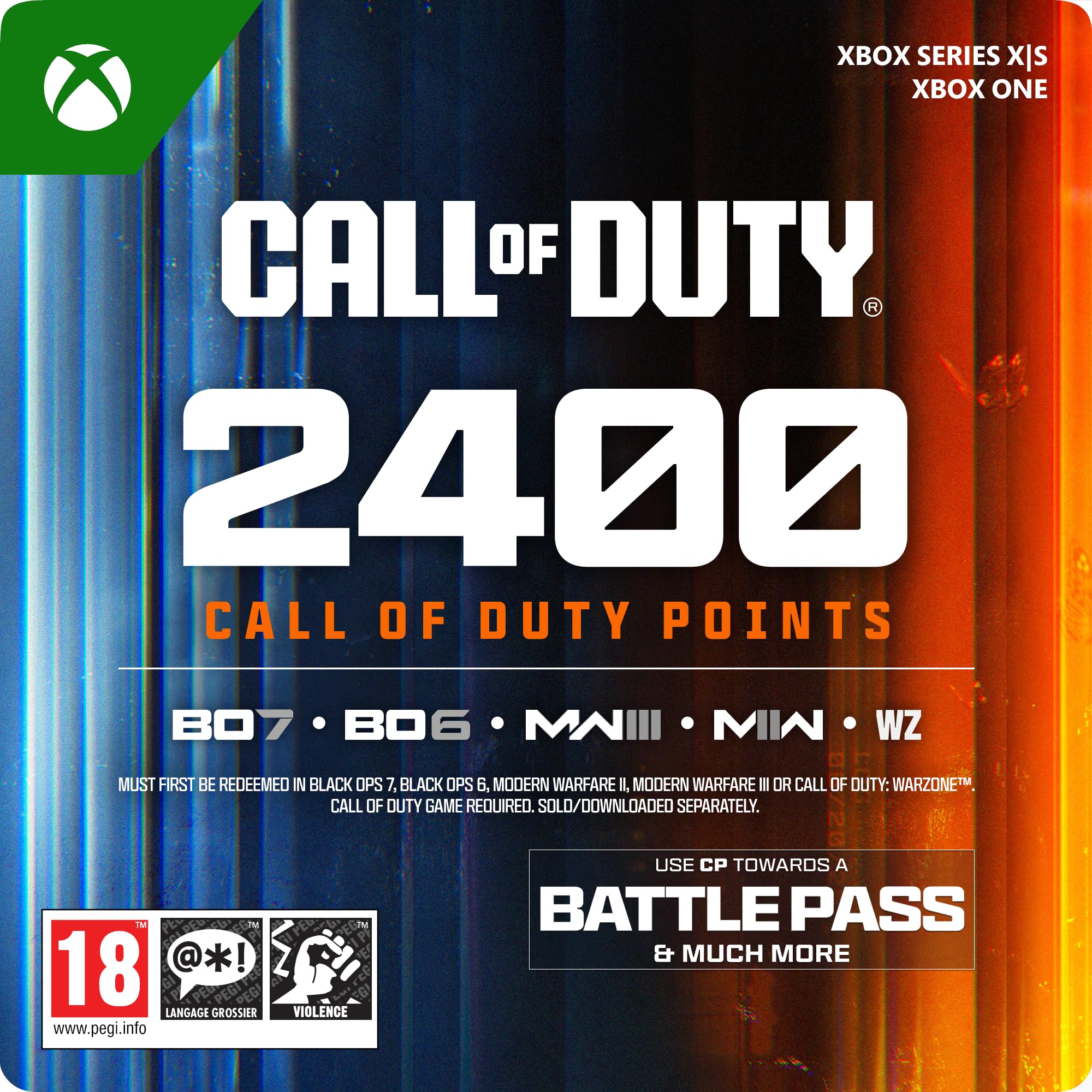 Call of Duty Points 2400 punti Xbox codice download Warzone