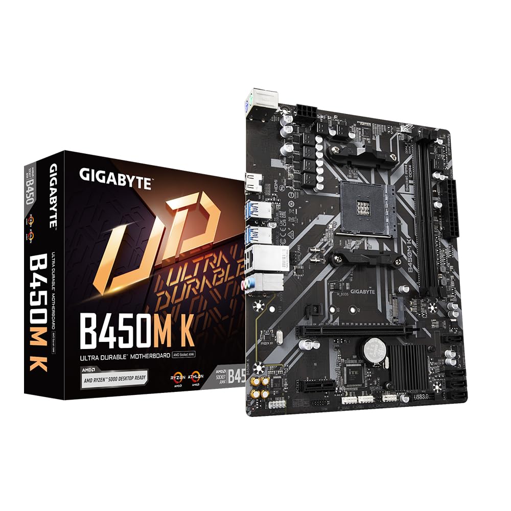 GIGABYTE B450M K scheda madre AM4 DDR4