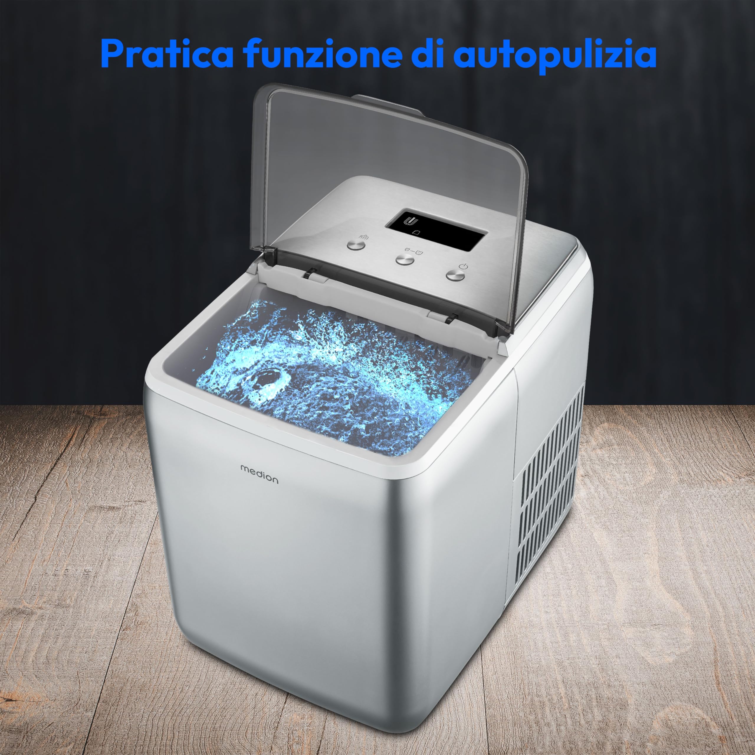 Medion MD 11950 macchina per ghiaccio 2,6L ghiaccio trasparente