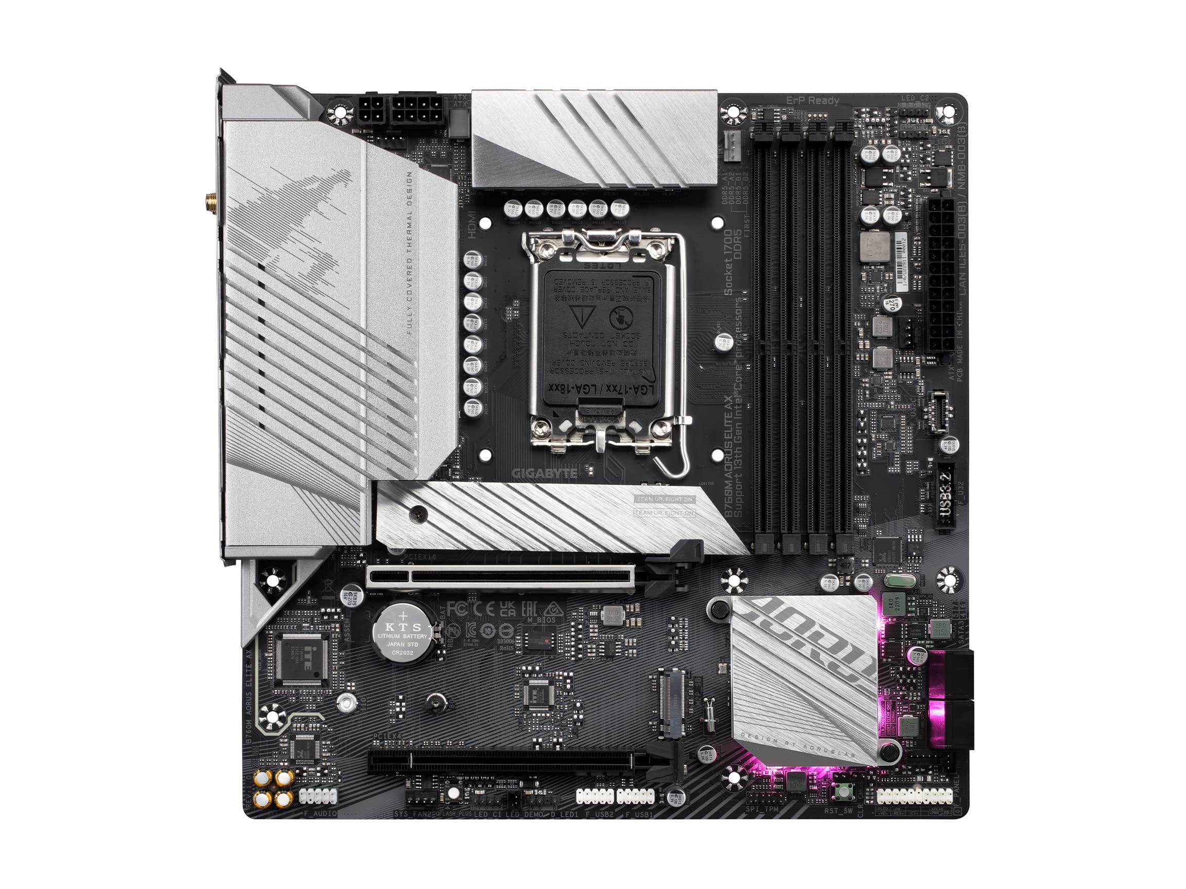 Gigabyte B760M Aorus Elite AX scheda madre LGA1700 DDR5 WiFi 6E