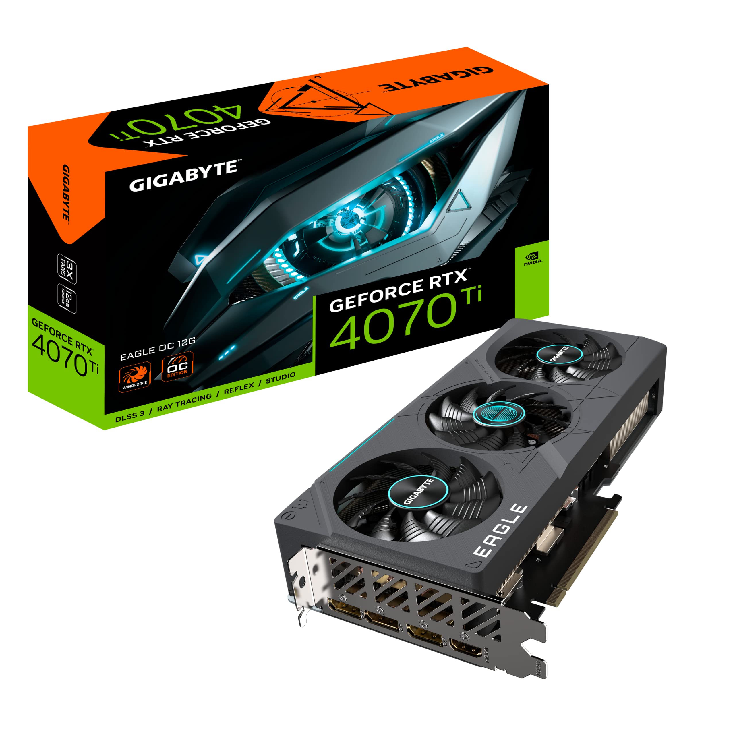 GIGABYTE EAGLE OC GV-N407TEAGLE OC-12GD scheda grafica 12GB GDDR6X