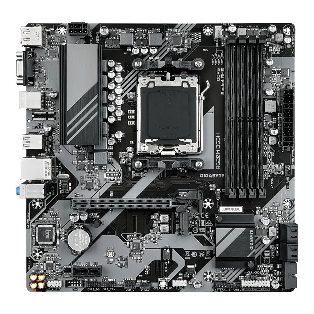 Gigabyte A620M DS3H scheda madre AM5 DDR5 PCIe 4.0