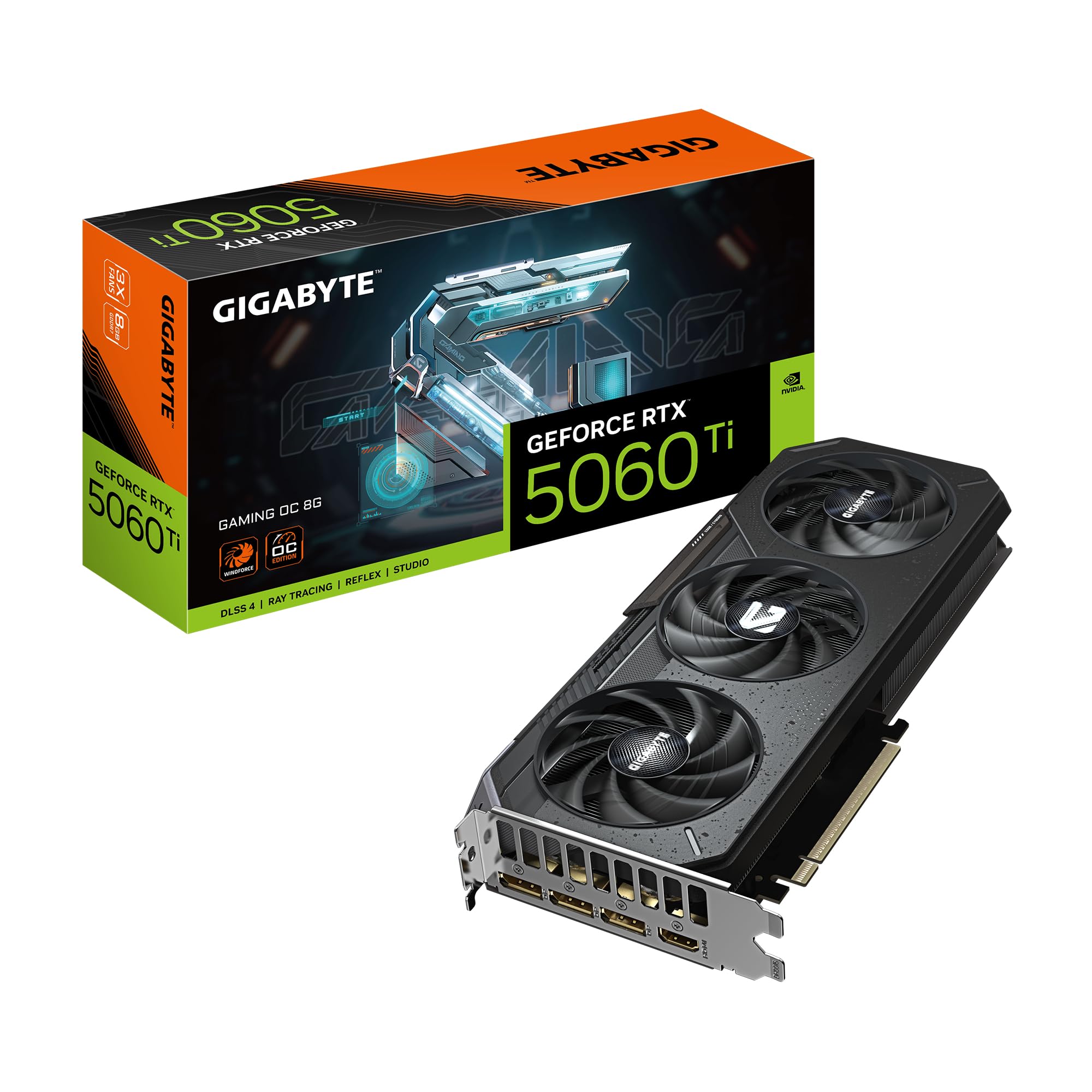 Gigabyte Gaming OC RTX 5060 Ti scheda video 8GB FH/FL DLSS 4