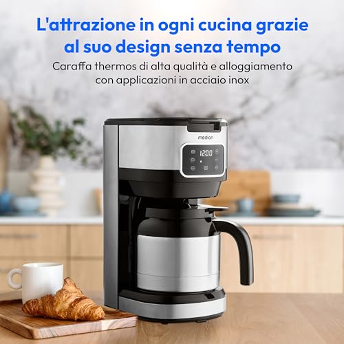 MEDION MD11019 caffettiera filtro thermos 1,25 L 10 tazze
