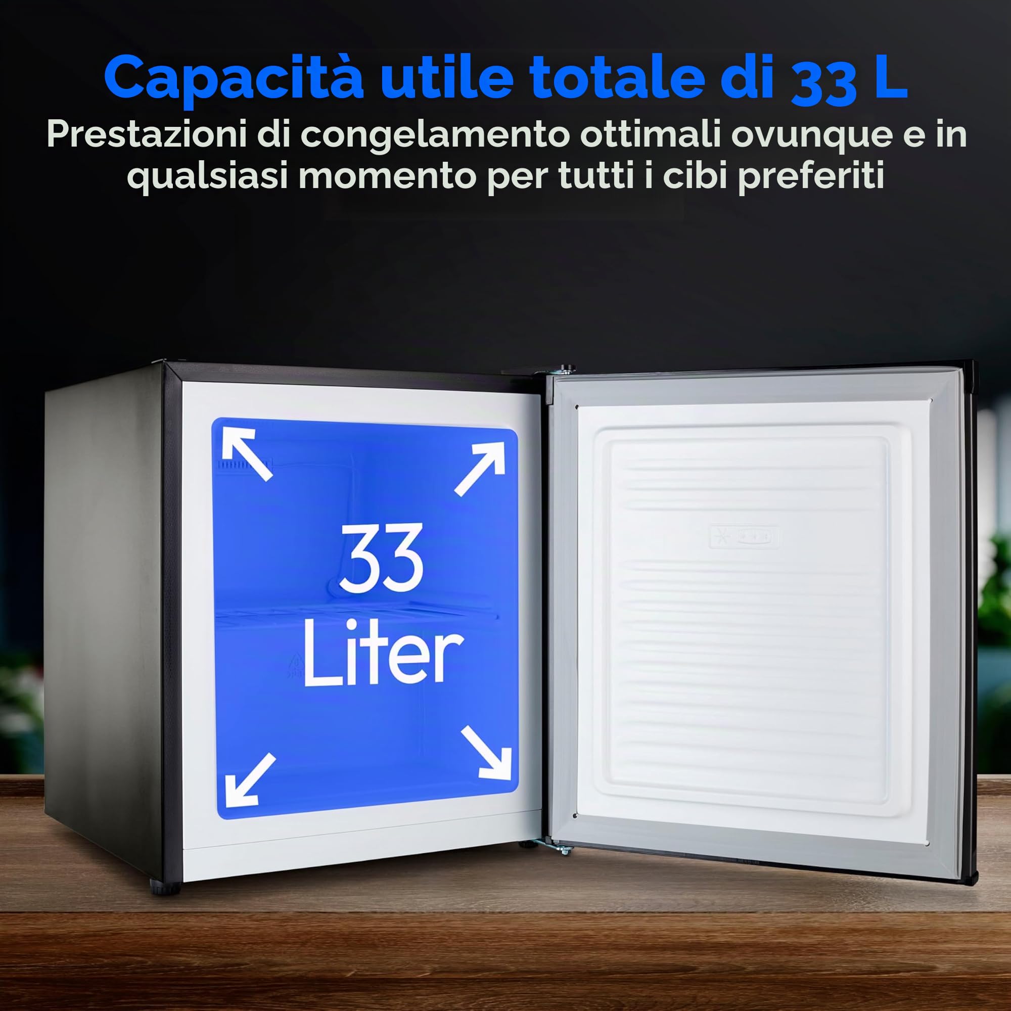 Medion MD37675 Mini Congelatore 33L Grigio