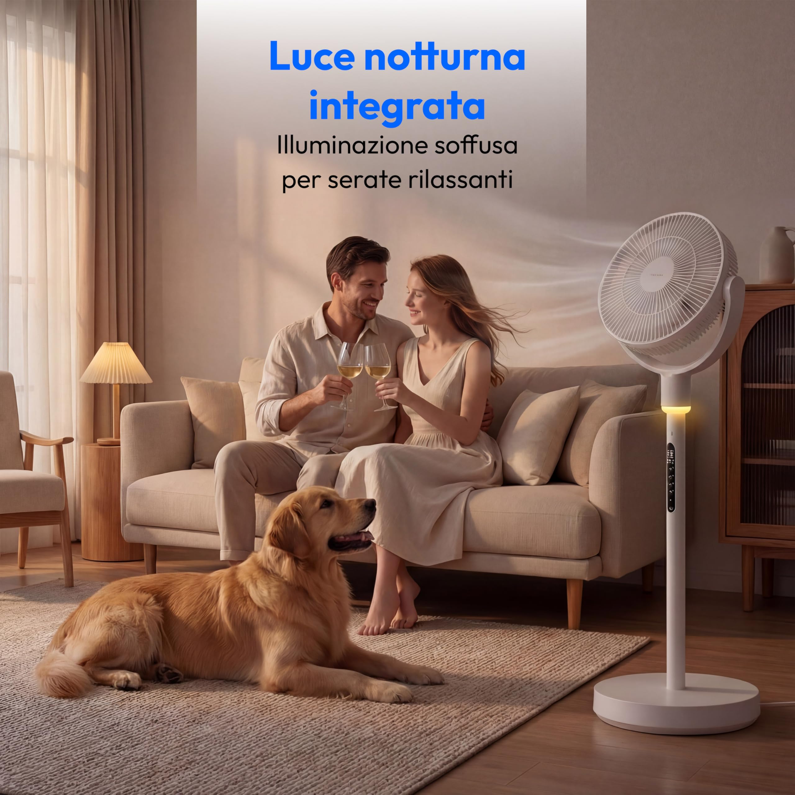 MEDION MD100144 ventilatore piantana 24W batteria telecomando app