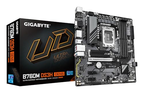 GIGABYTE B760M DS3H GEN5 Scheda Madre LGA1700 DDR4 2xM.2