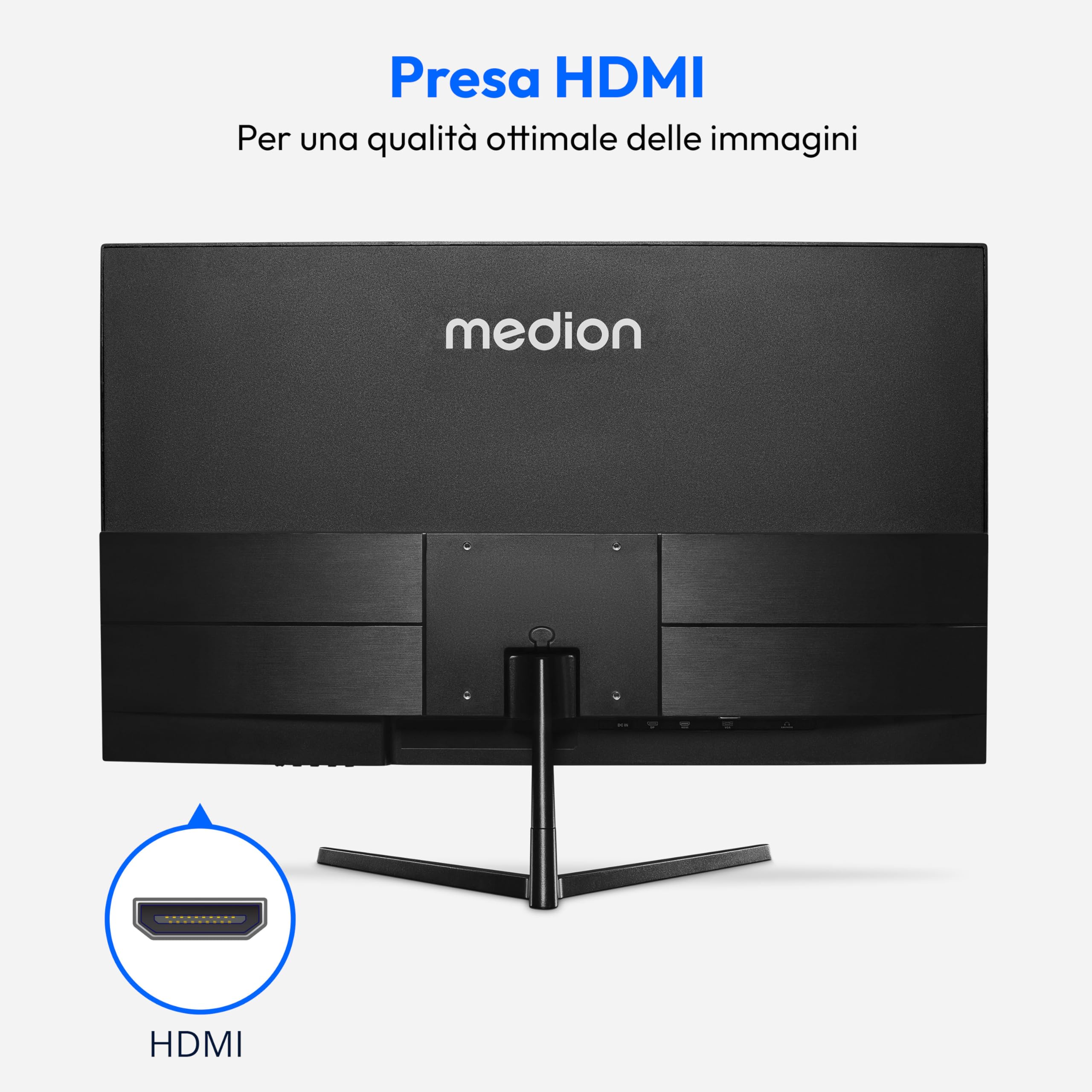 MEDION AKOYA P52218 MD 20150 monitor 22" FHD nero