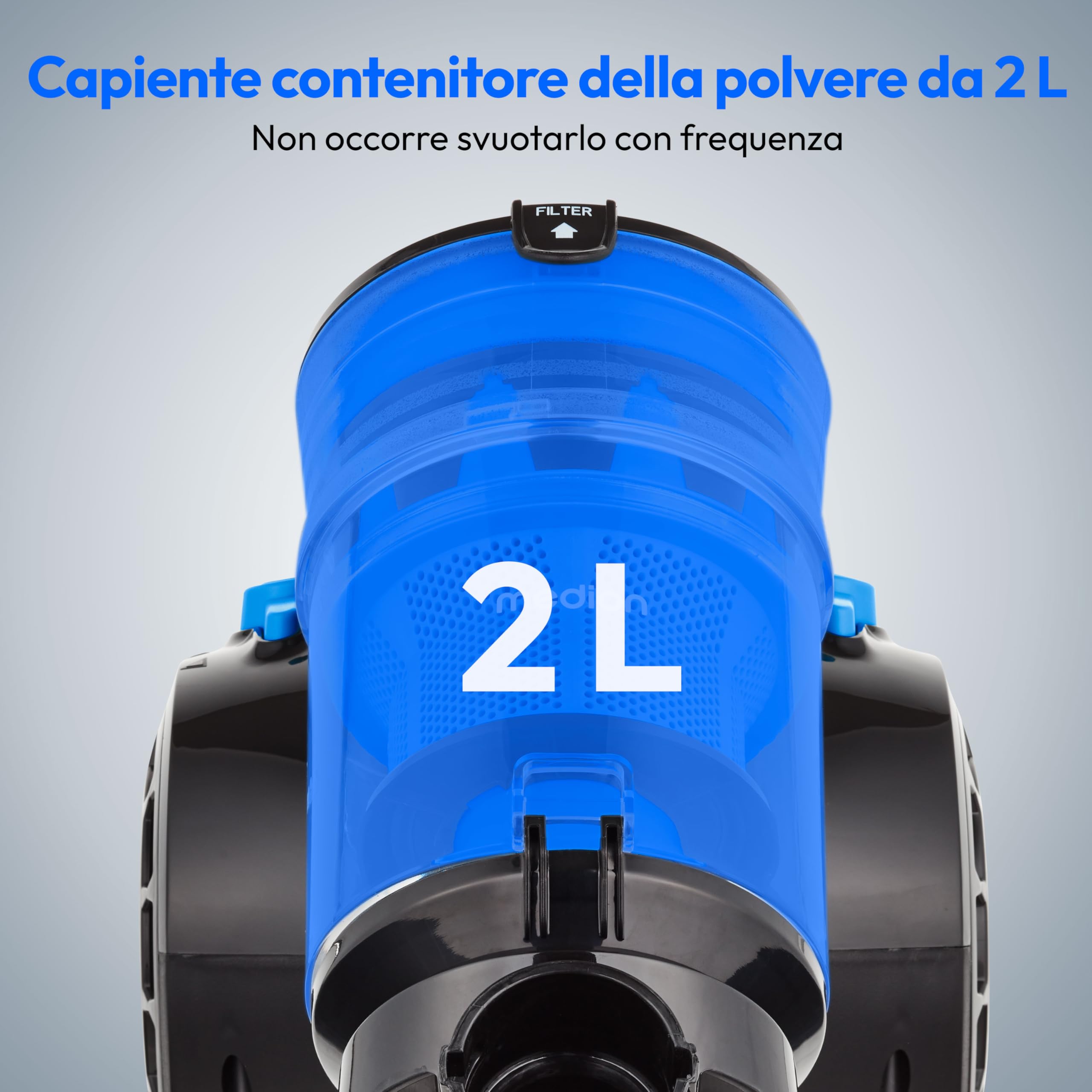 MEDION P2000 MD 11905 aspirapolvere ciclonico senza sacco blu