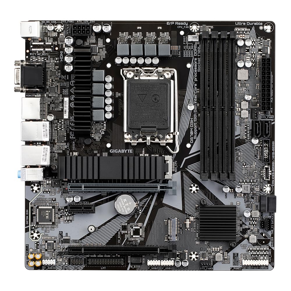 GIGABYTE Q670M D3H Scheda Madre DDR5 LGA1700