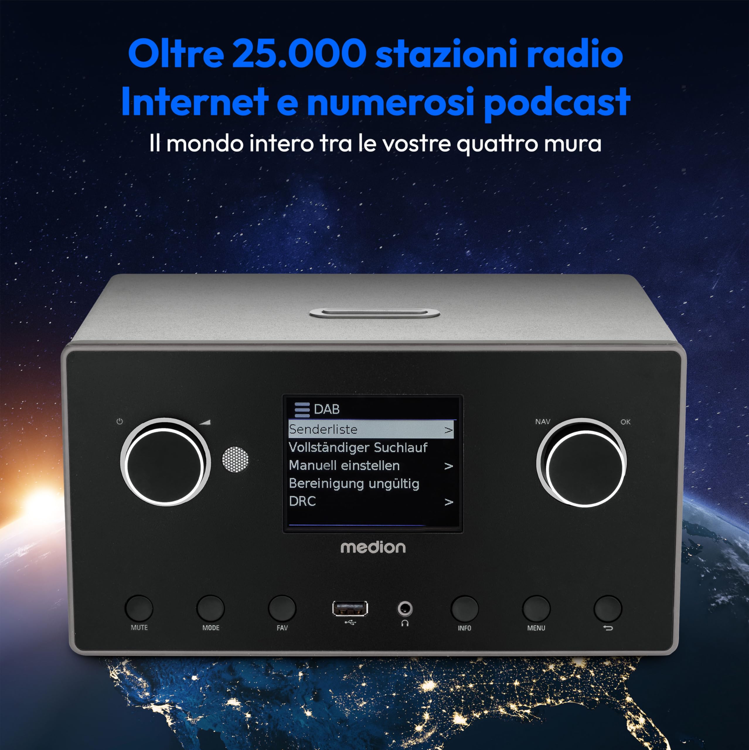 MEDION Life P85444 2.1 radio internet titanio DAB+